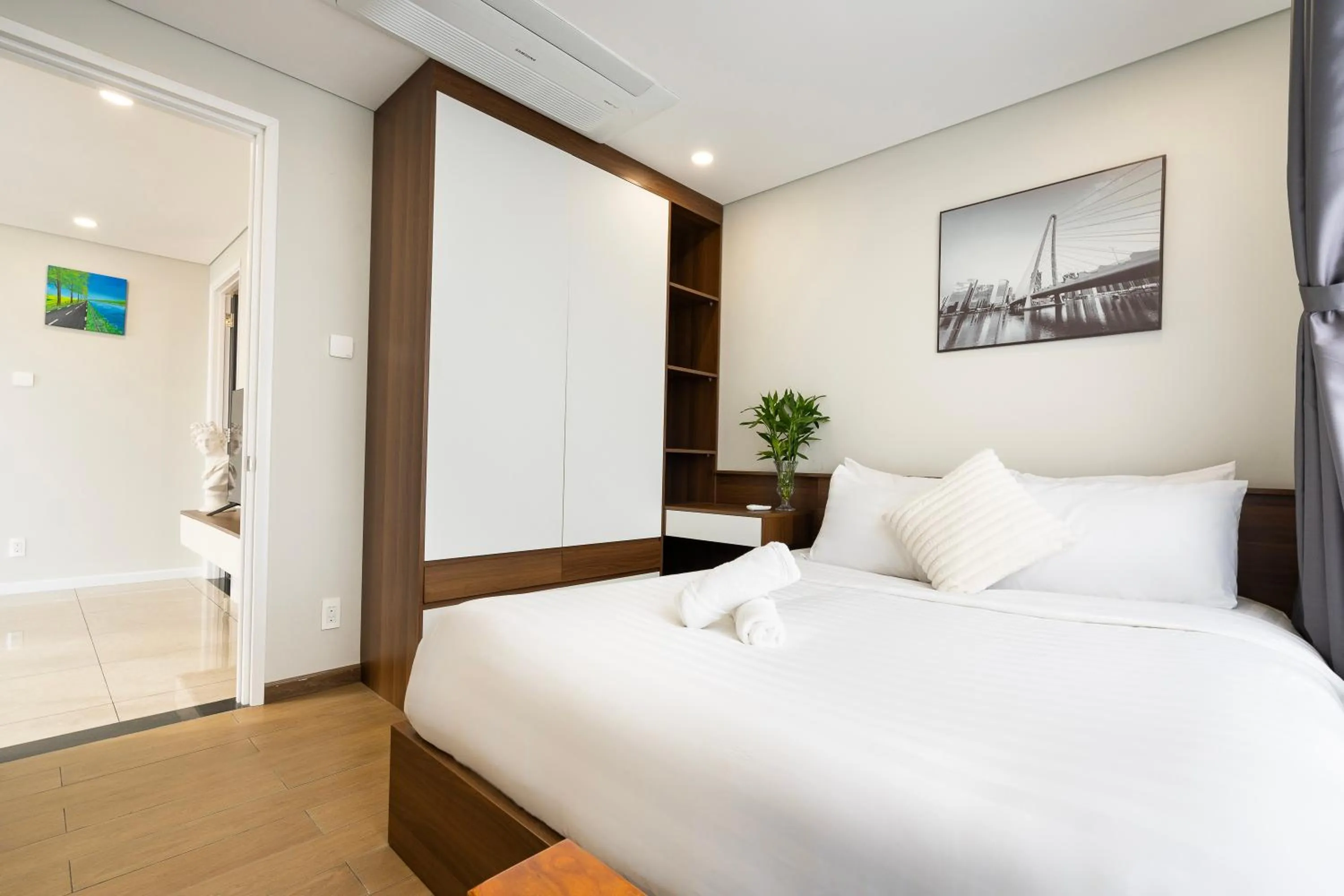 Bed in Great View Vinh Hoi Apartment