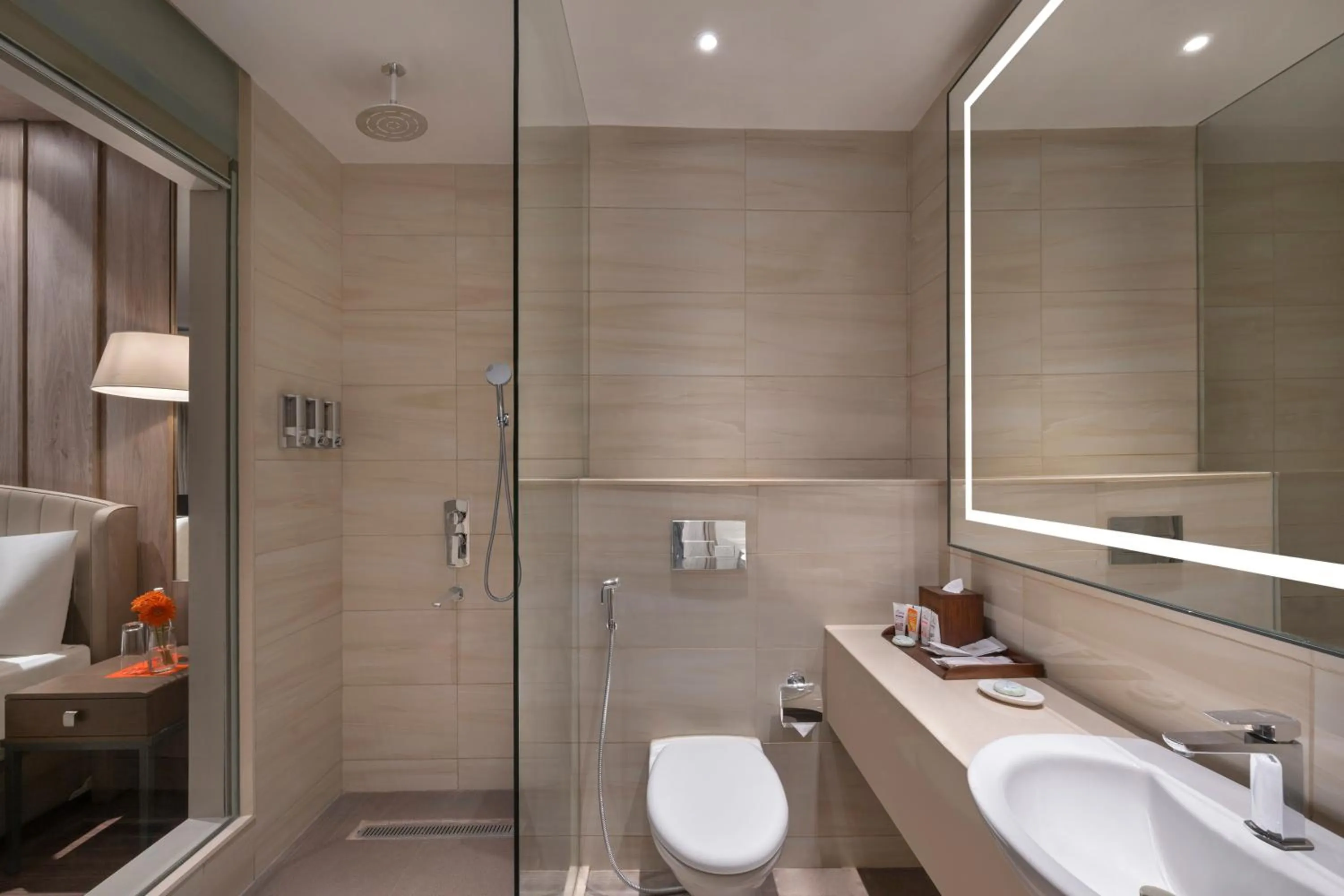 Shower in Welcomhotel by ITC Hotels, Delhi-Gurugram Highway