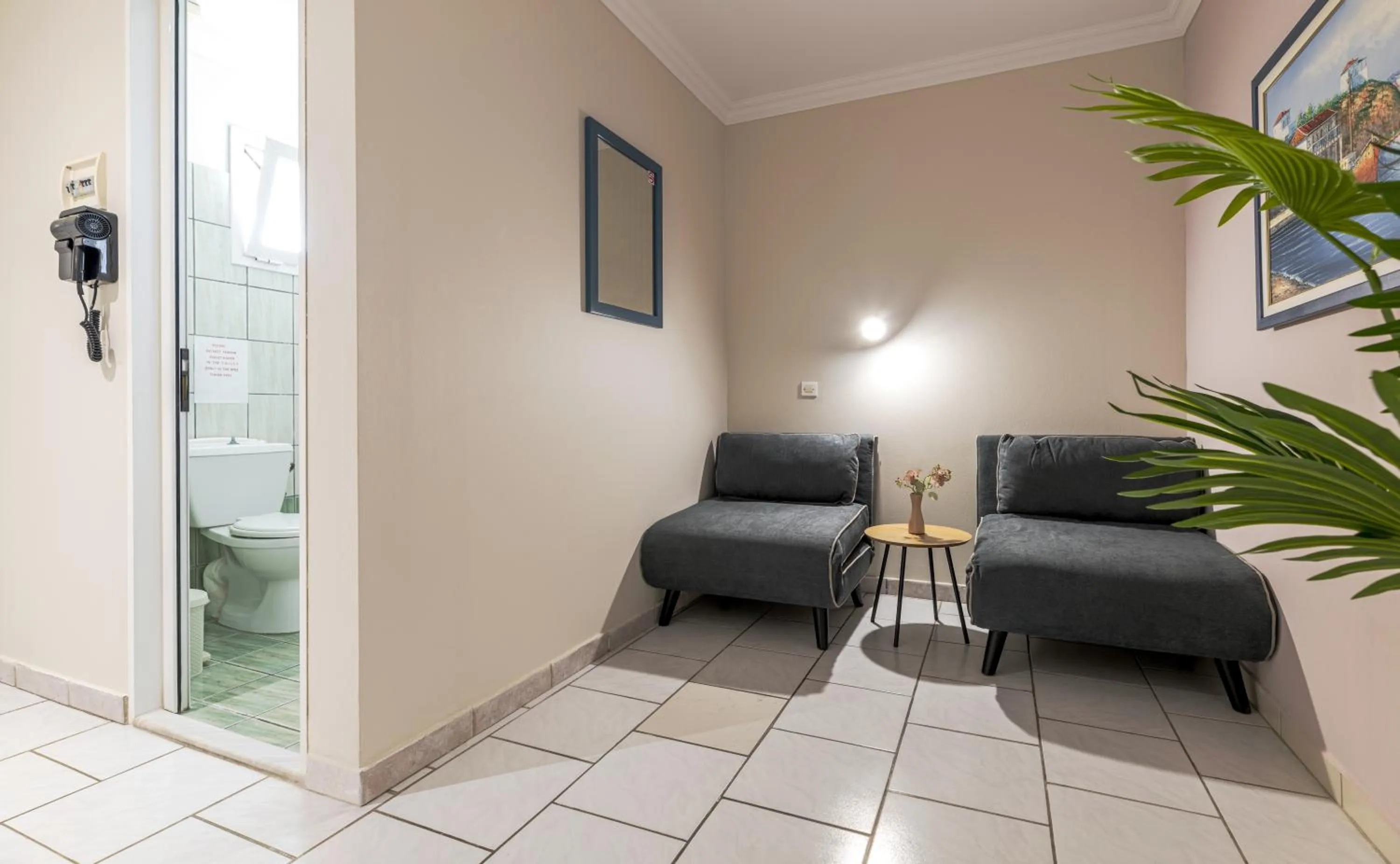 Seating area in Sofia's Hotel