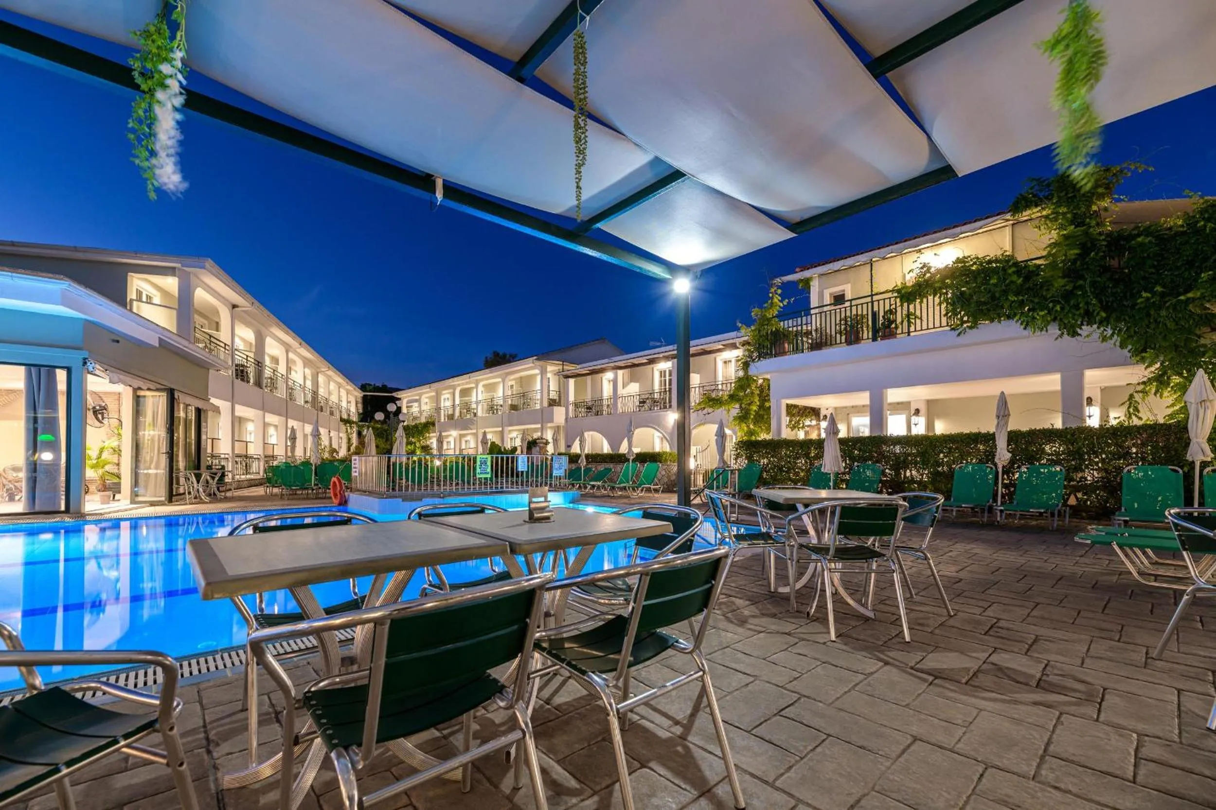 Pool view in Sofia's Hotel