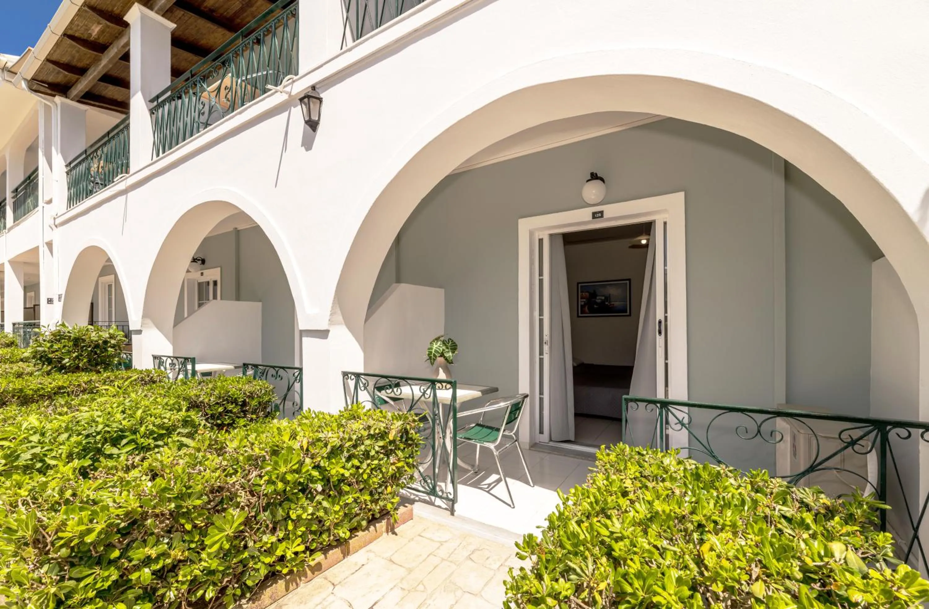 Patio in Sofia's Hotel