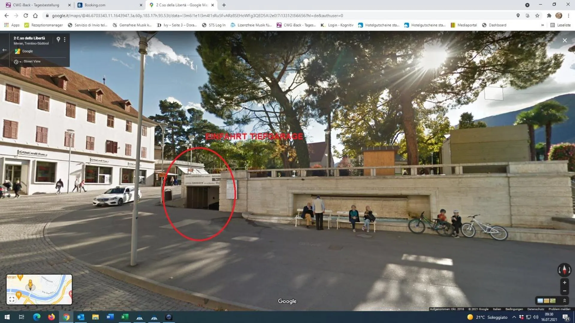 Location in Villa Bergmann Suites Meran