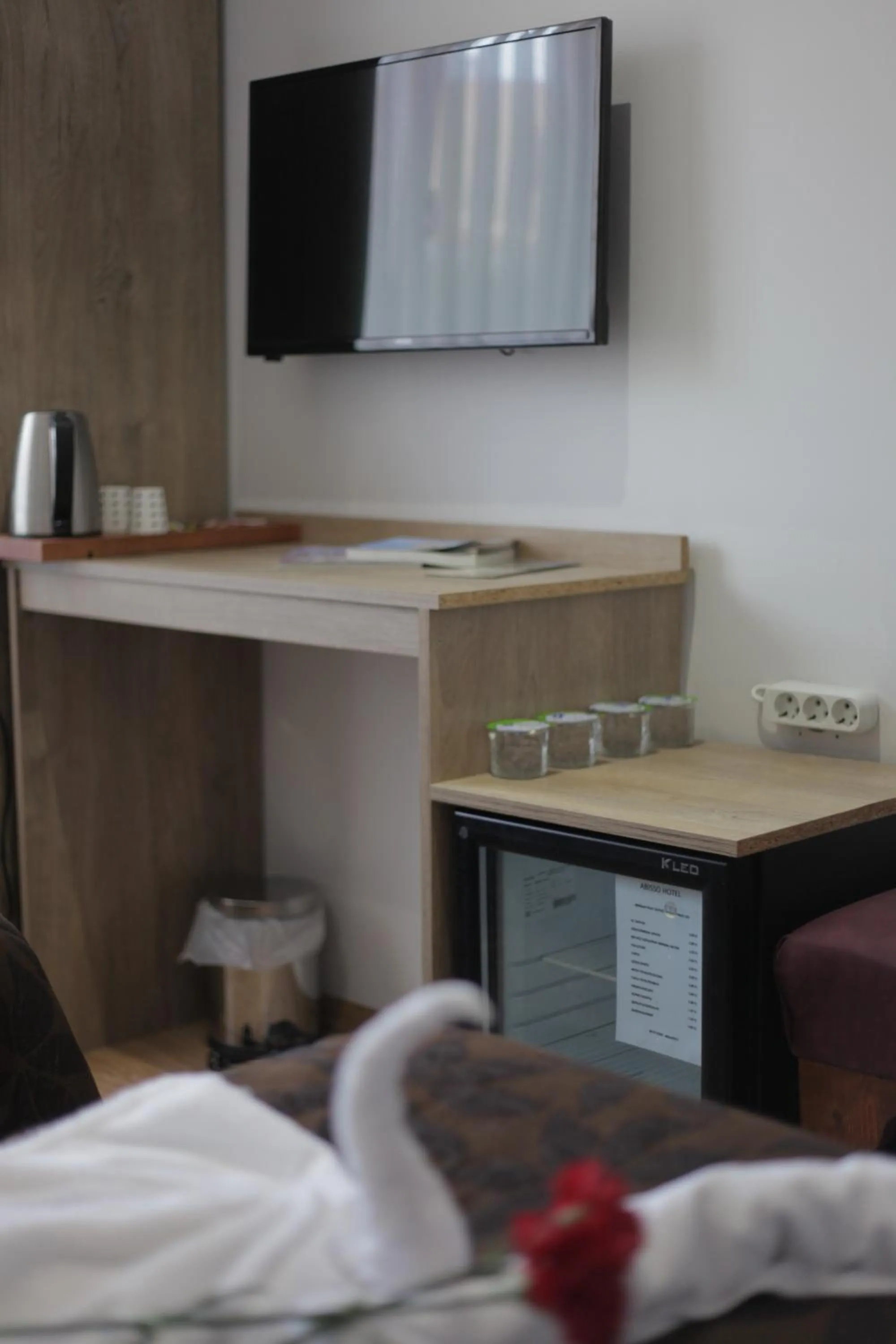 Decorative detail, Bed in Abisso Hotel