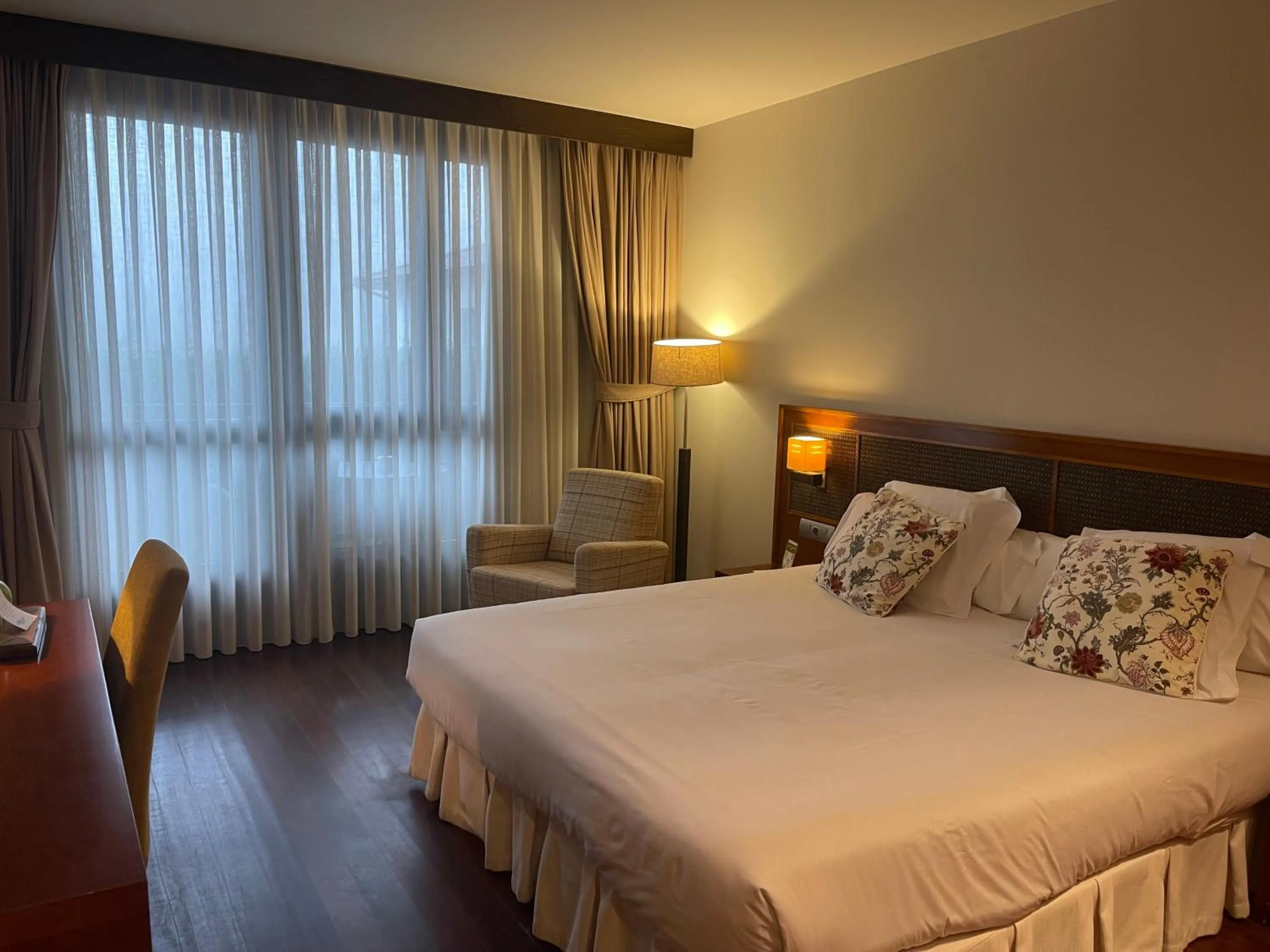 Bed in Hosteria de Torazo Nature Hotel & Spa