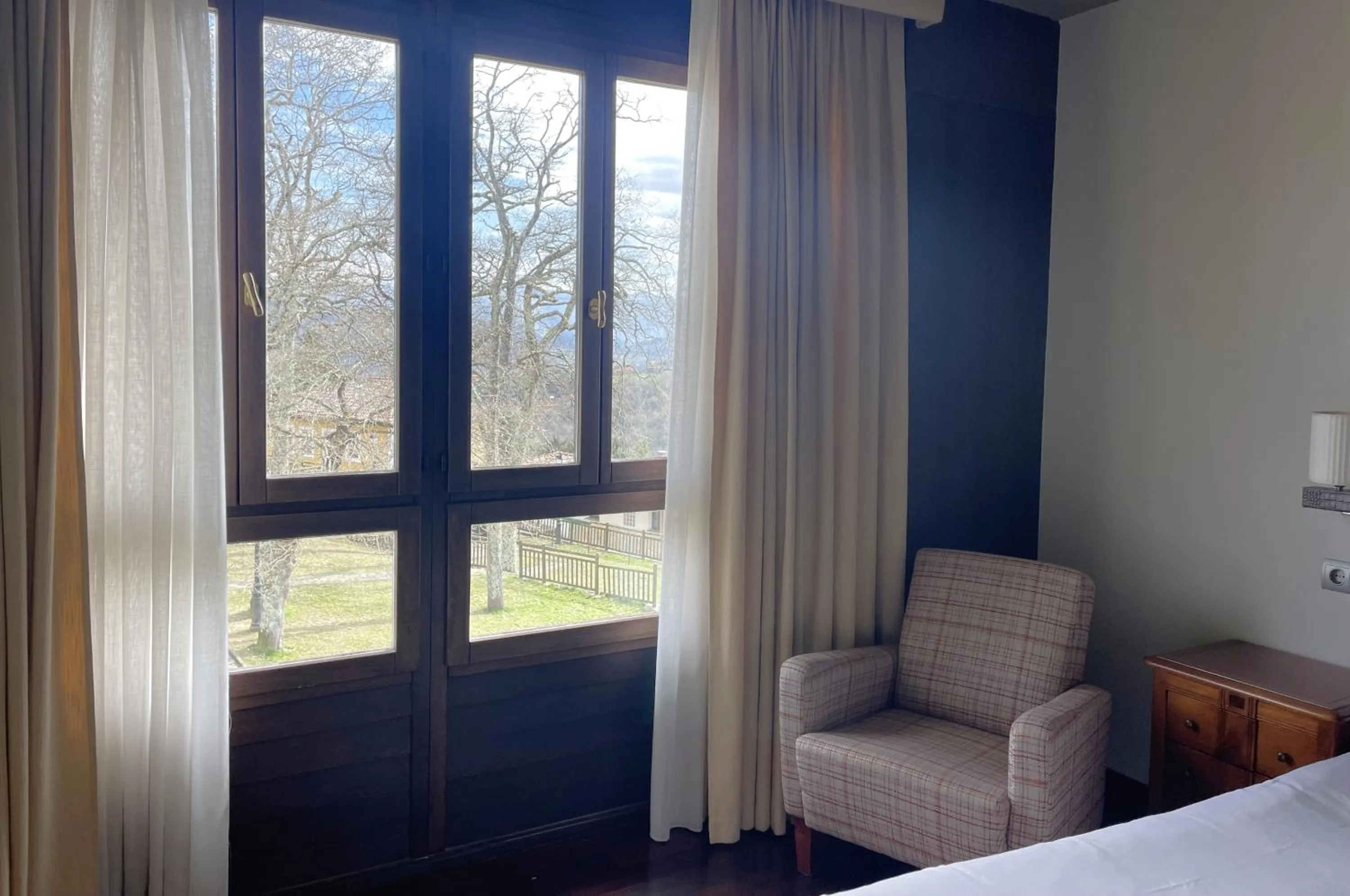 Bed in Hosteria de Torazo Nature Hotel & Spa