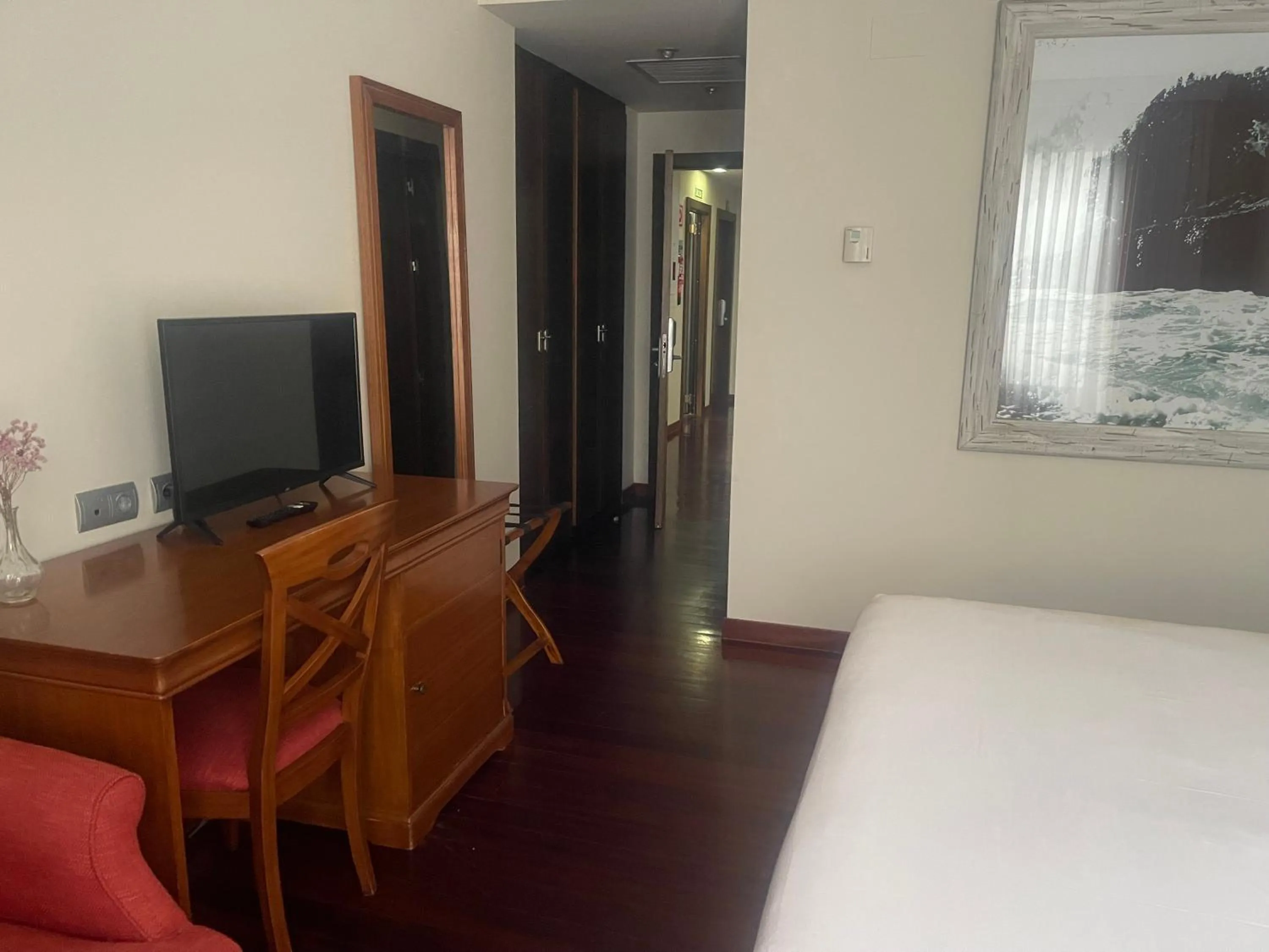 Bed in Hosteria de Torazo Nature Hotel & Spa