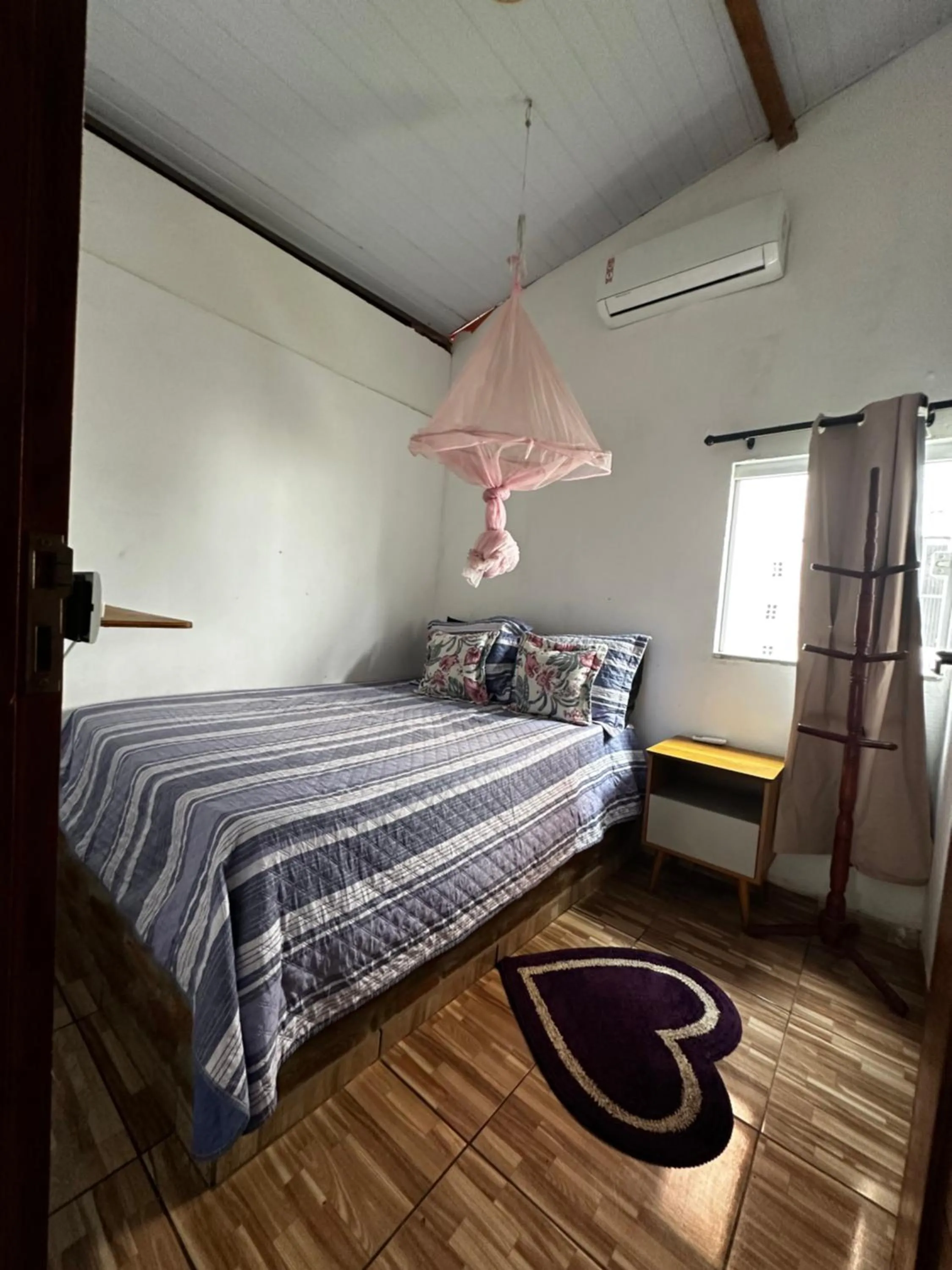 air conditioner, Bed in Casa da praia Atins Maranhão
