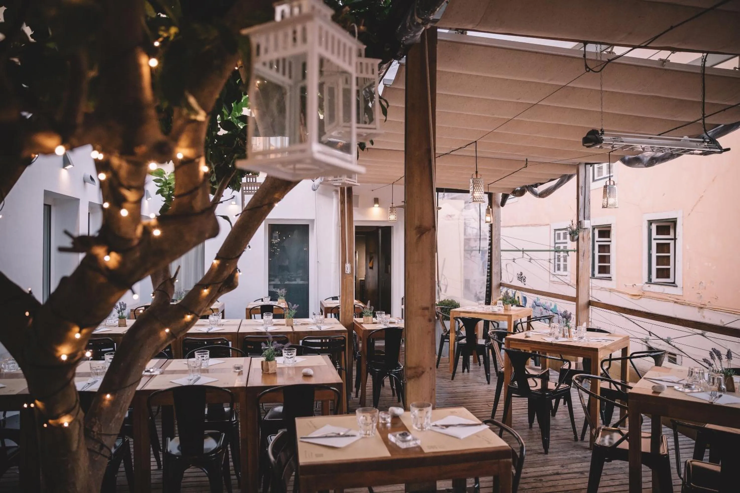 Patio in Santa Bica Eat Drink & Sleep