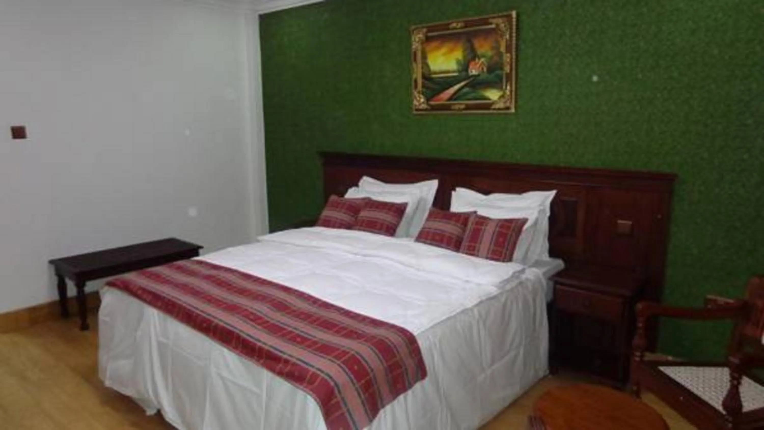 Bed in Eagle Palace Hotel