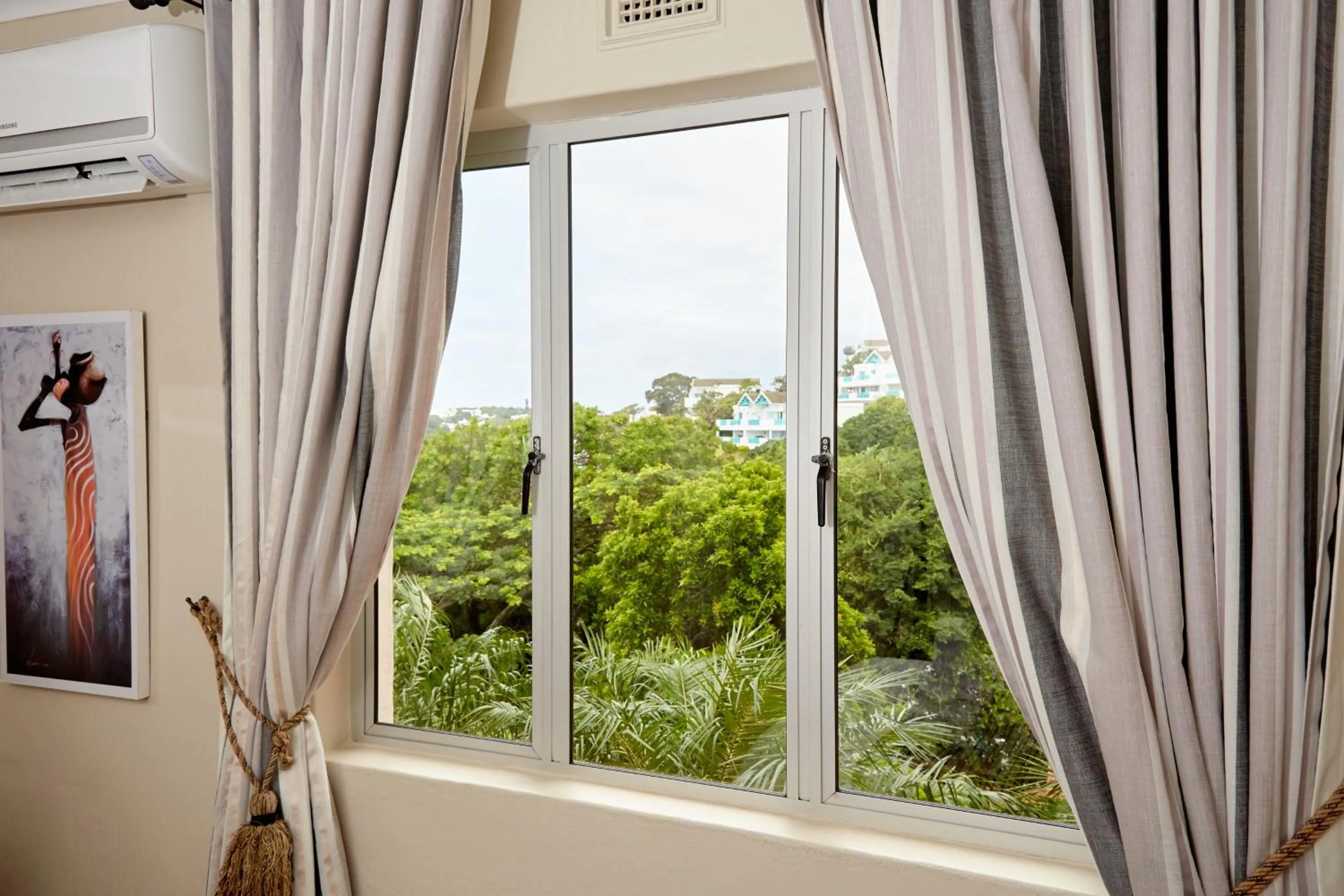 Garden view in First Group Chaka's Rock Chalets