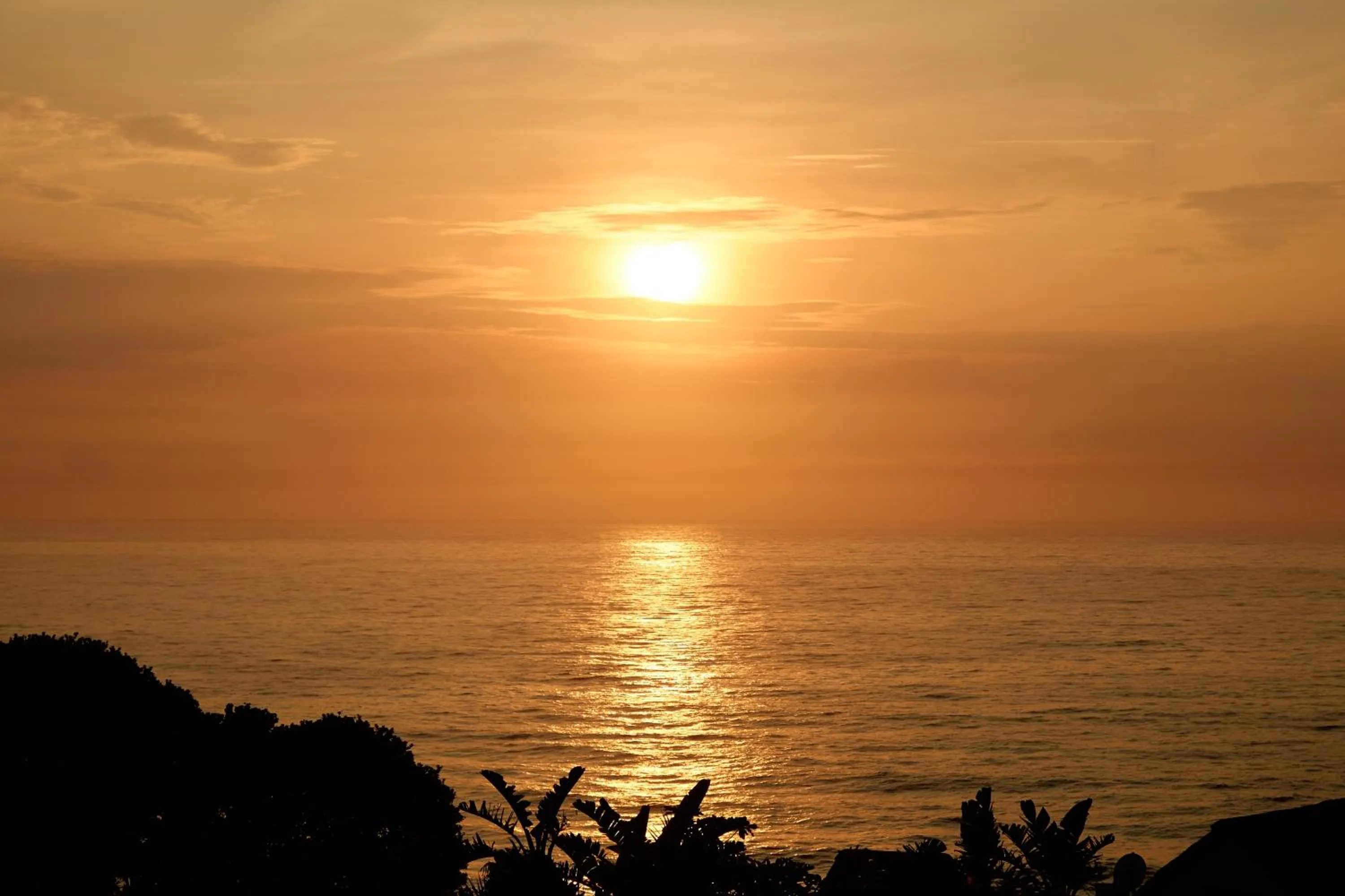 Sunset in First Group Chaka's Rock Chalets