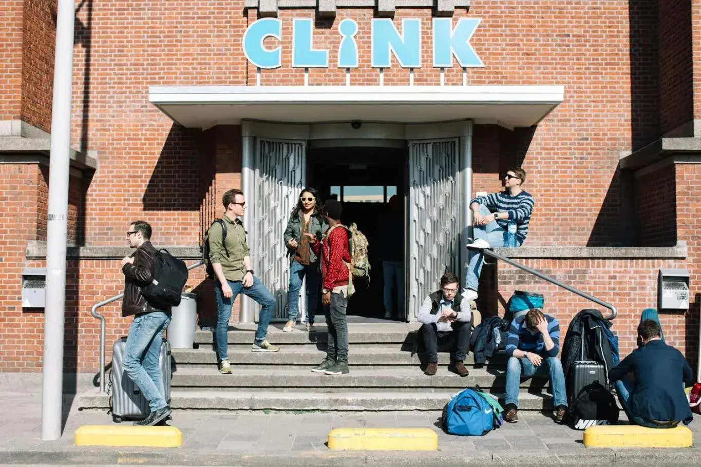 Facade/entrance in ClinkNOORD Hostel Facade/entrance in ClinkNOORD Hostel