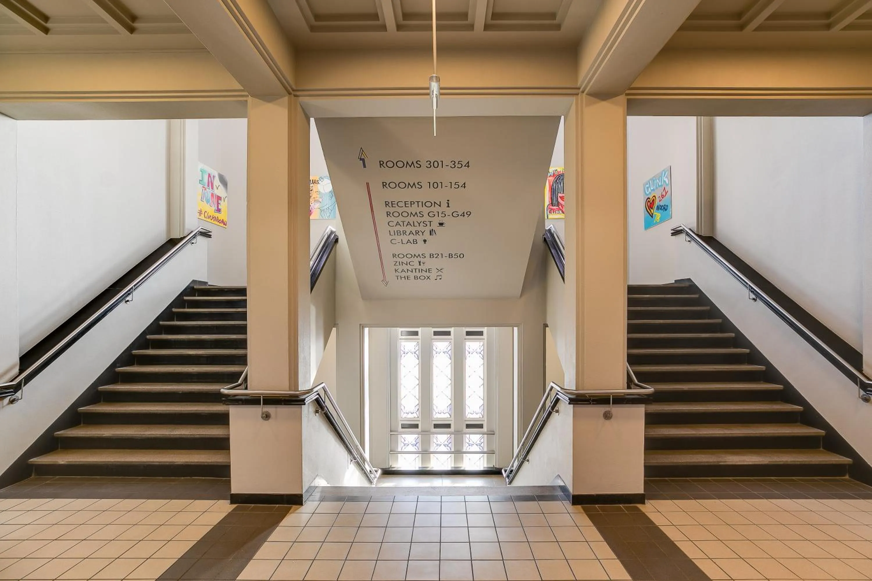 Decorative detail in ClinkNOORD Hostel