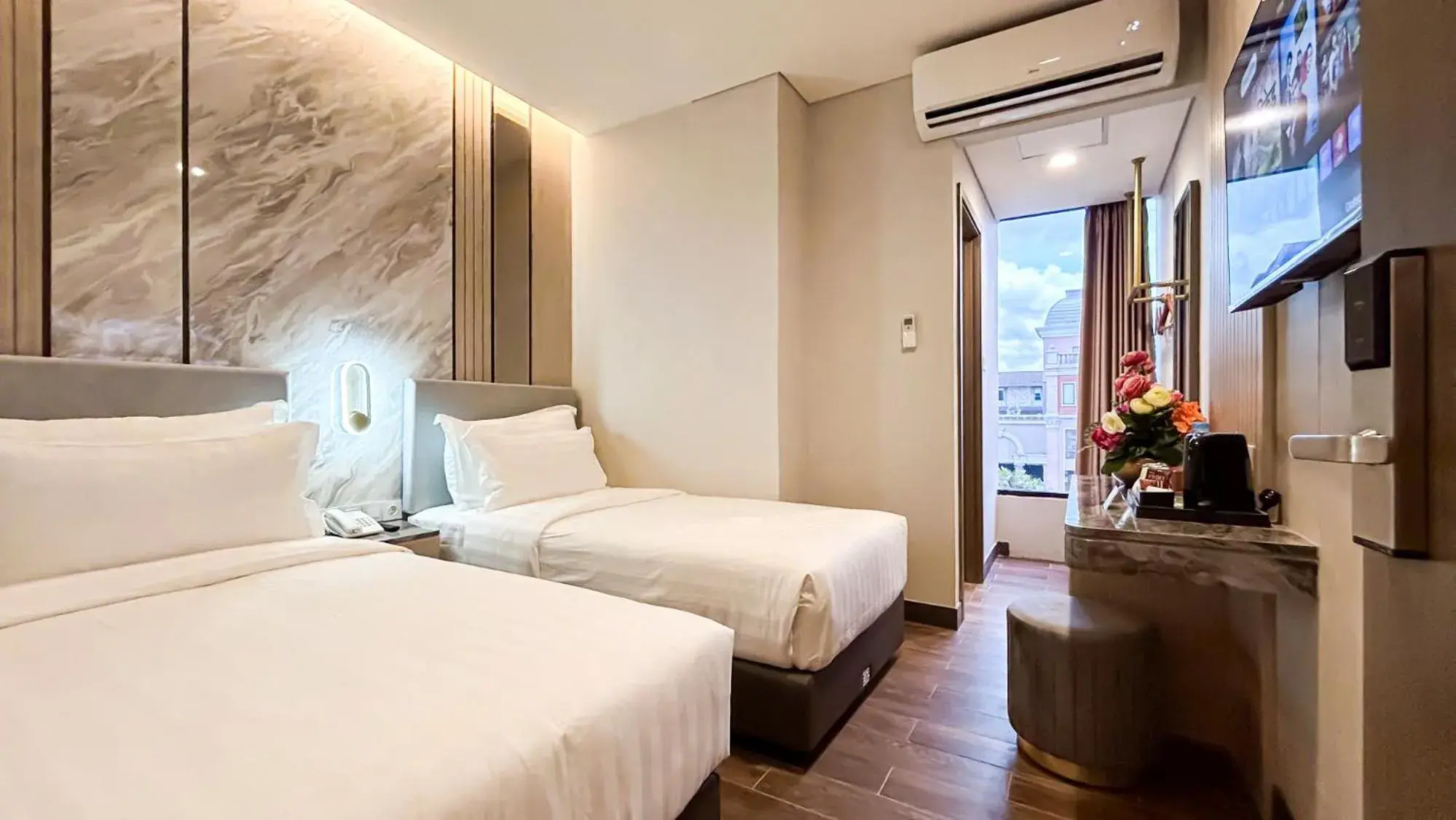 Bedroom, Bed in d'primahotel PIK Jakarta Bedroom, Bed in d'primahotel PIK Jakarta