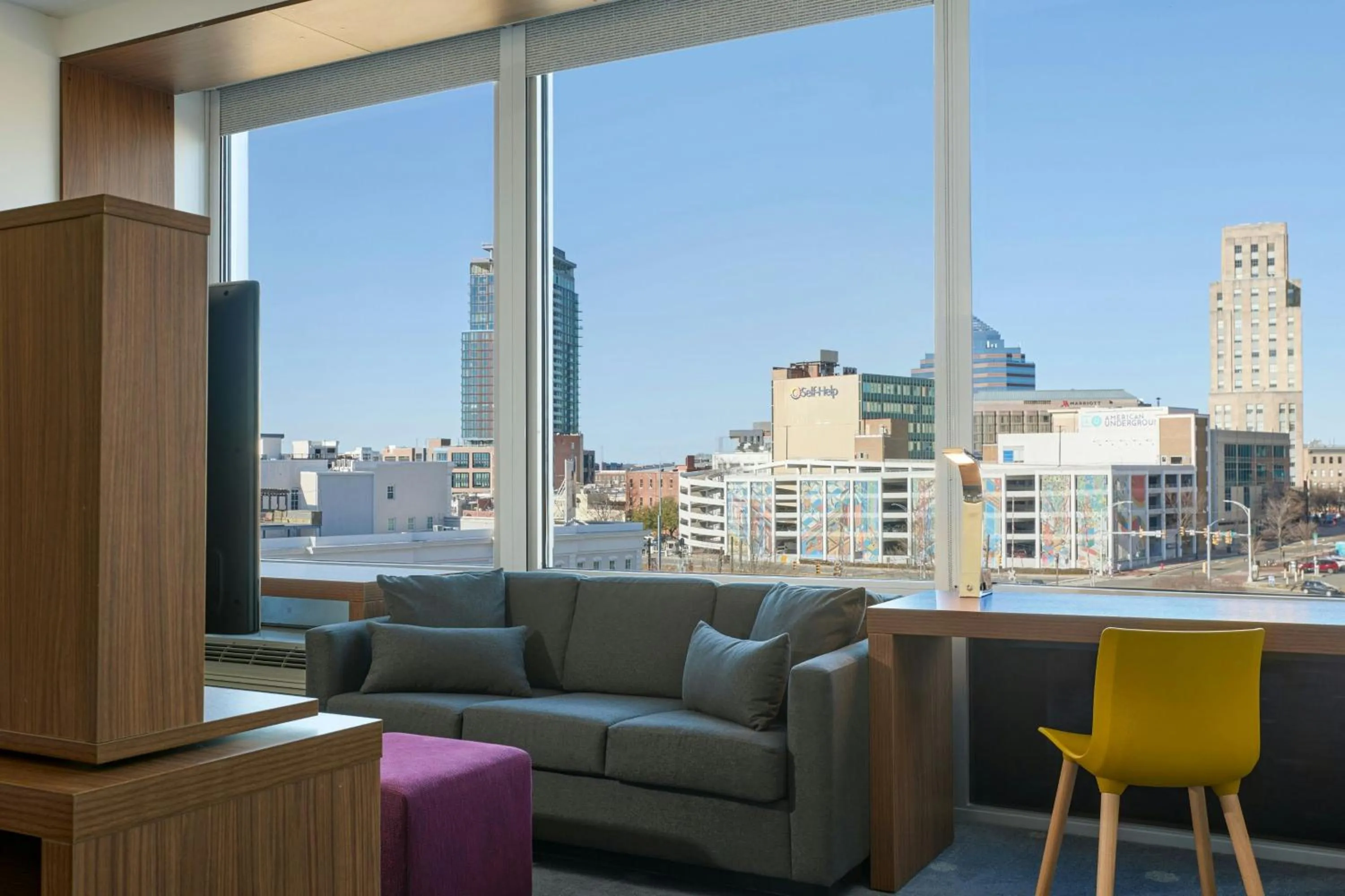 Photo of the whole room in Aloft Durham Downtown