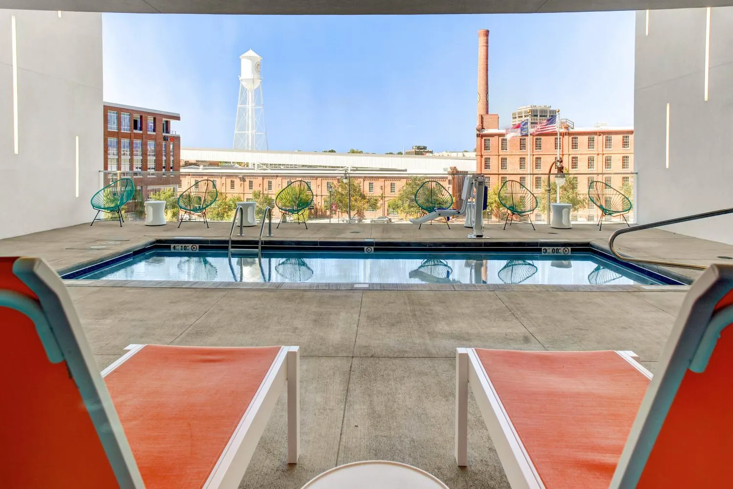 Swimming pool in Aloft Durham Downtown