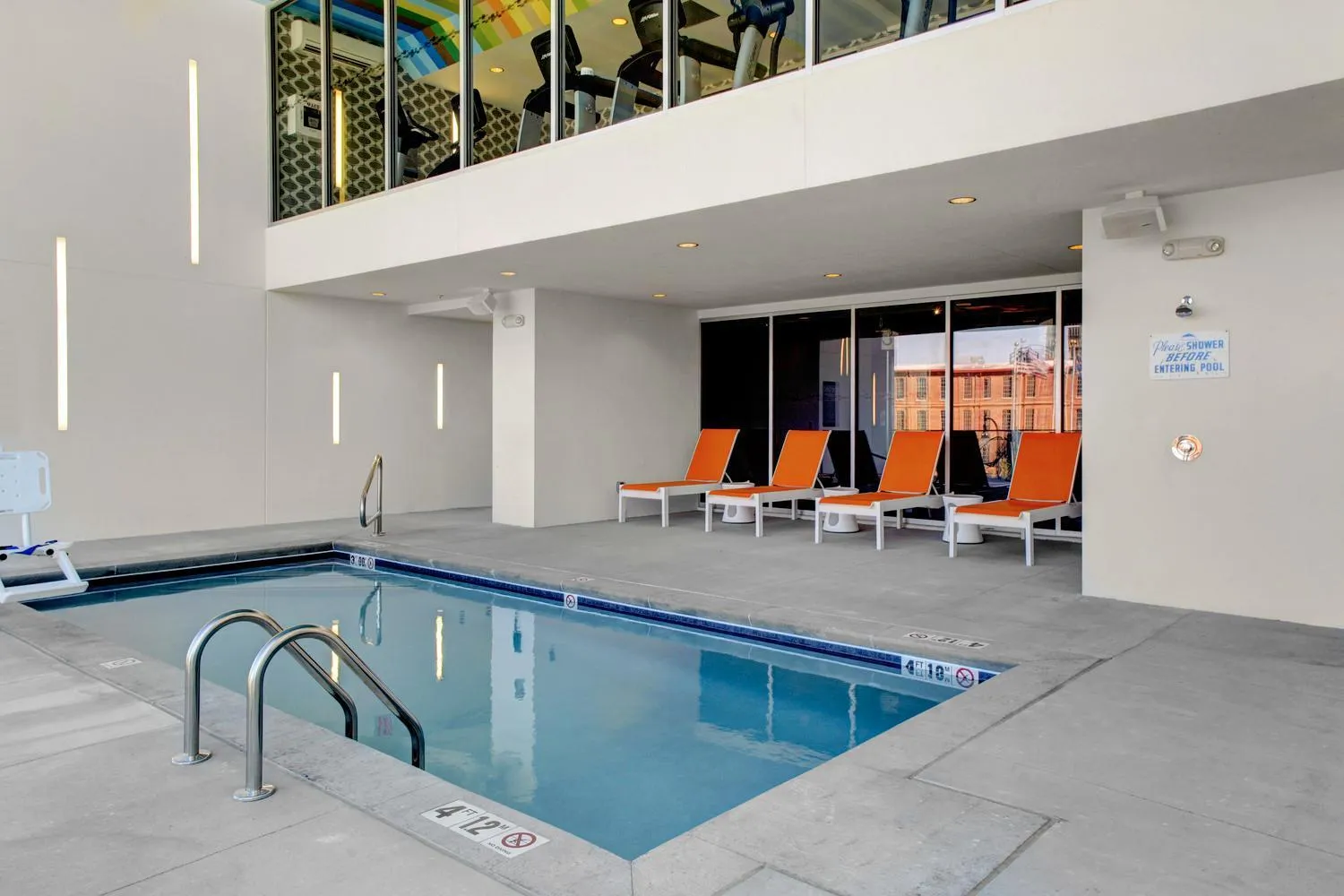 Swimming pool in Aloft Durham Downtown