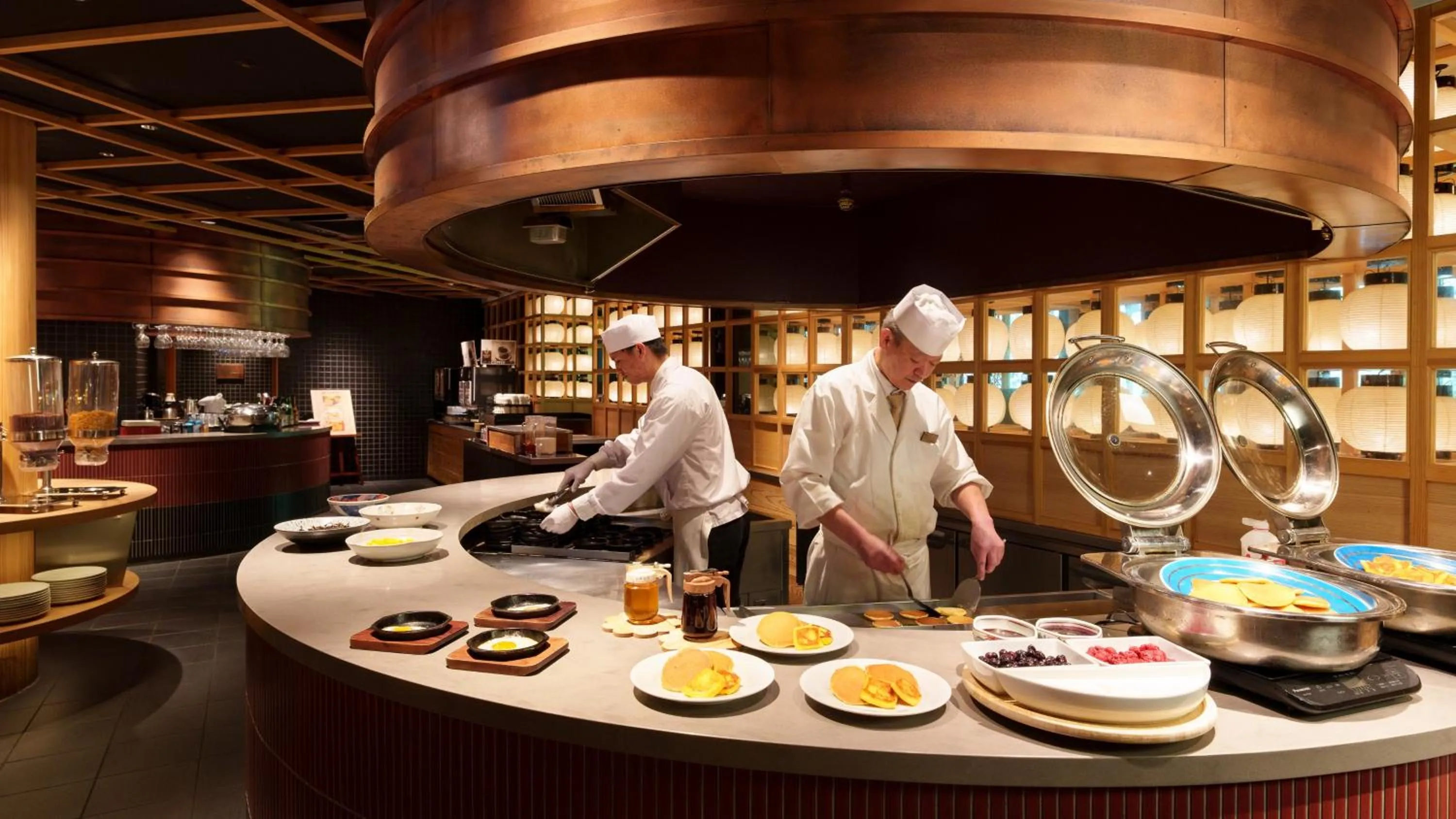 Buffet breakfast in Tsuetate Onsen Hotel Hizenya