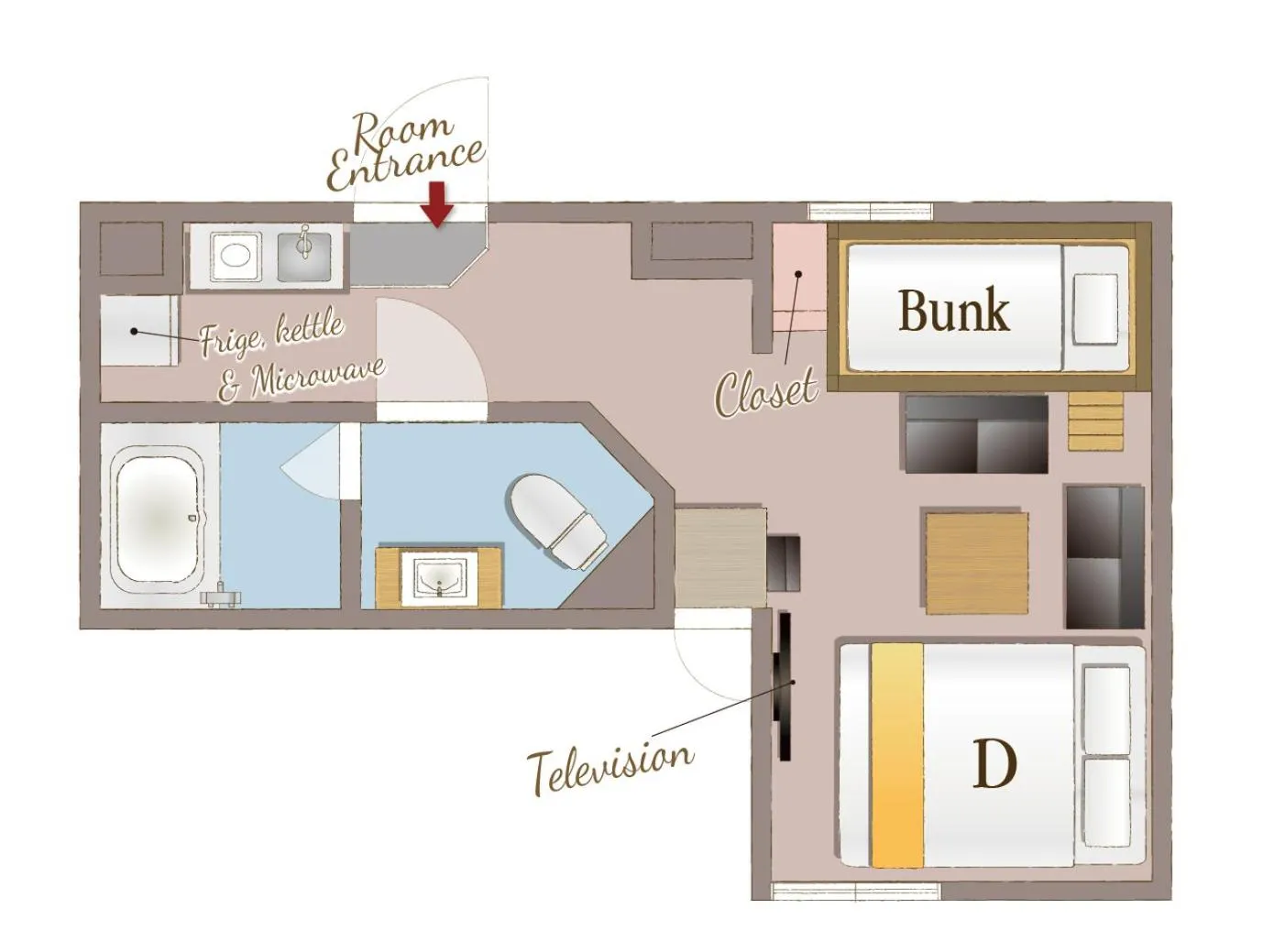 Floor plan in RESI STAY Kuon