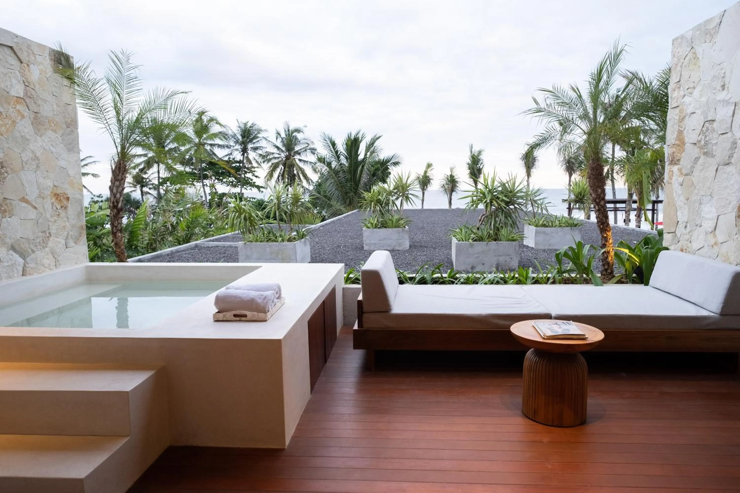 Hot Tub in Amarta Beach Retreat by Nakula