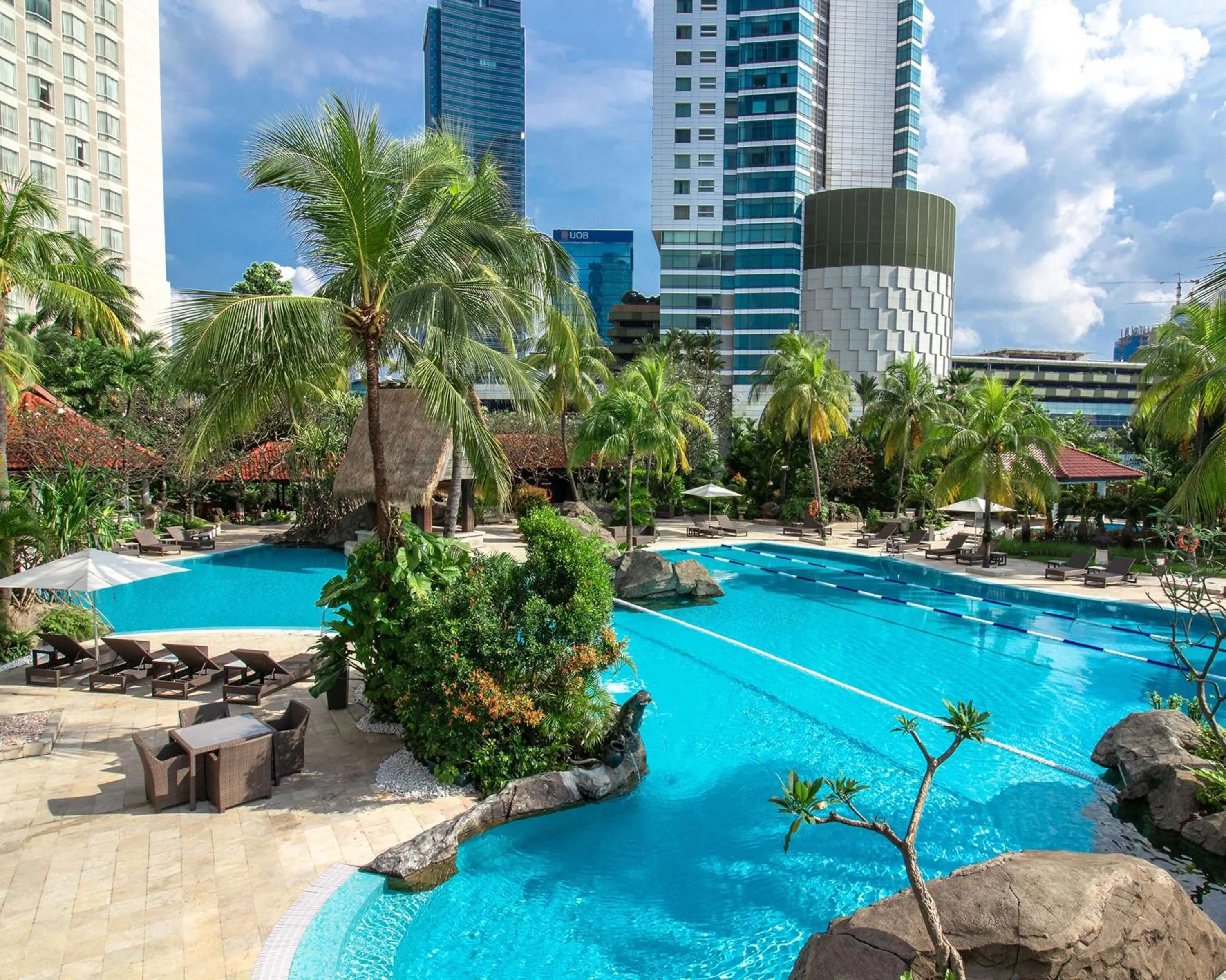 Swimming pool in Grand Hyatt Jakarta