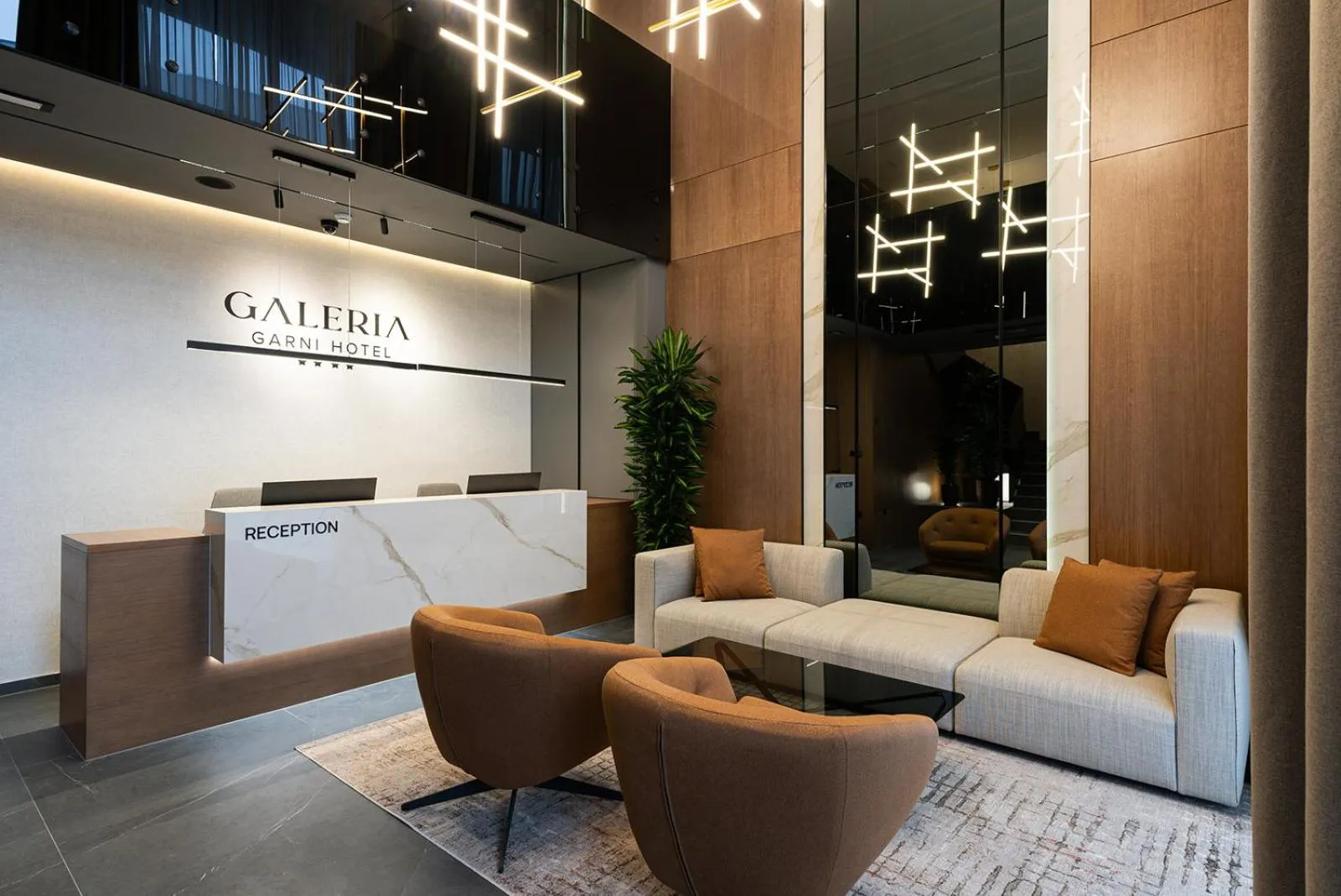 Lobby or reception in Garni Hotel Galeria