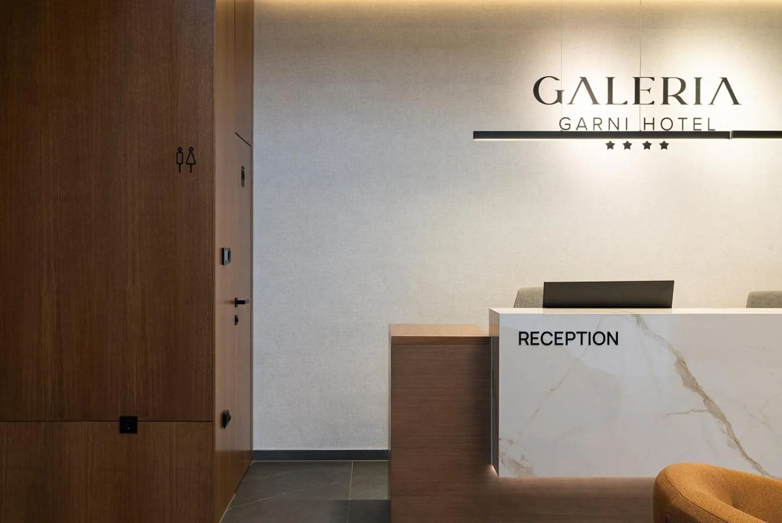 Lobby or reception in Garni Hotel Galeria