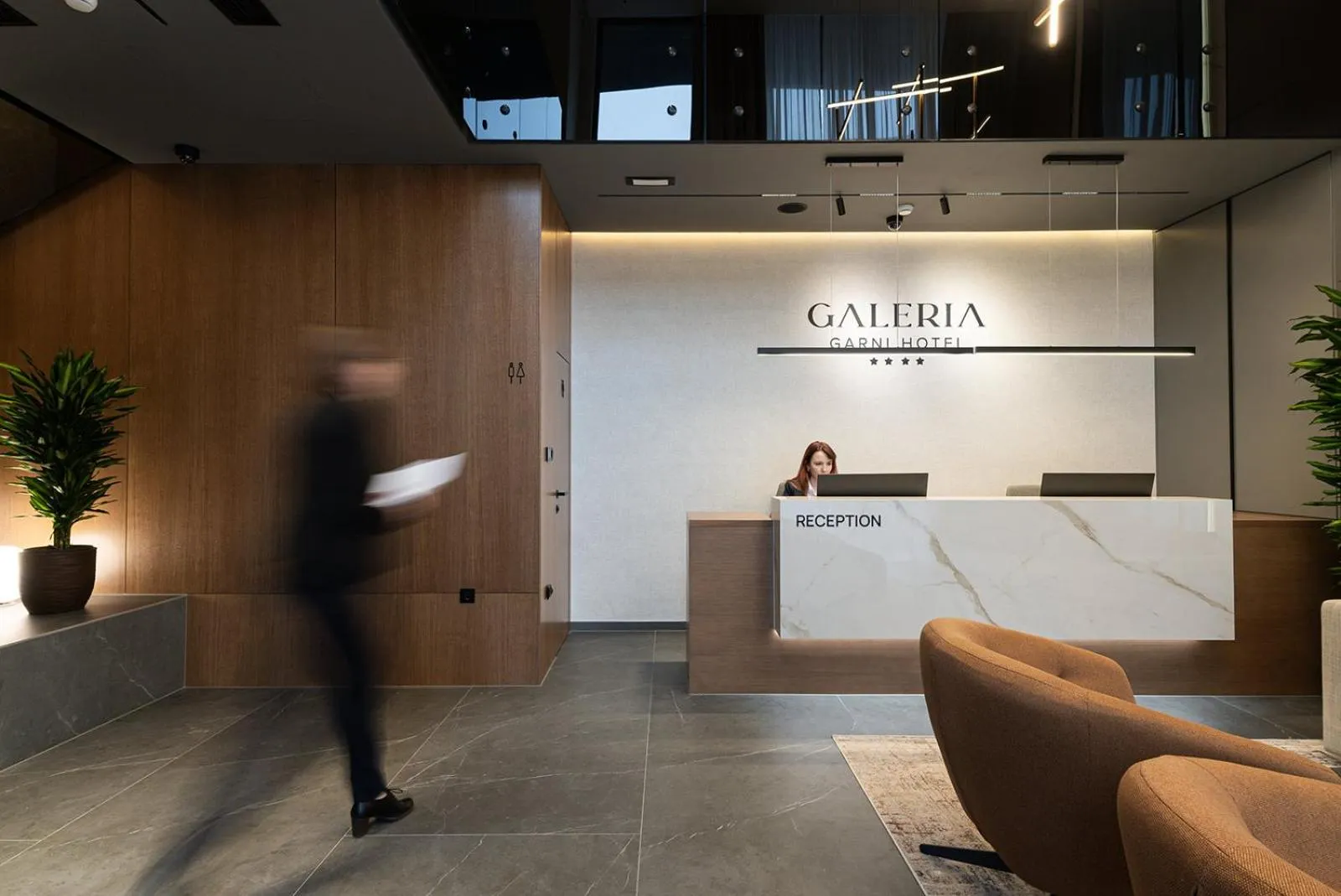 Lobby or reception in Garni Hotel Galeria