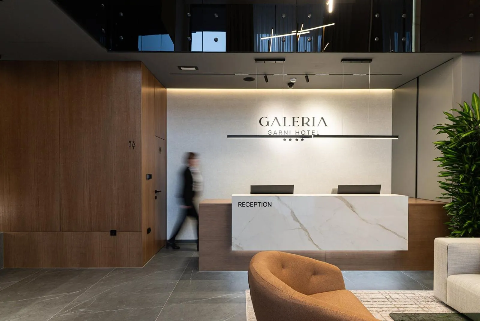 Lobby or reception in Garni Hotel Galeria