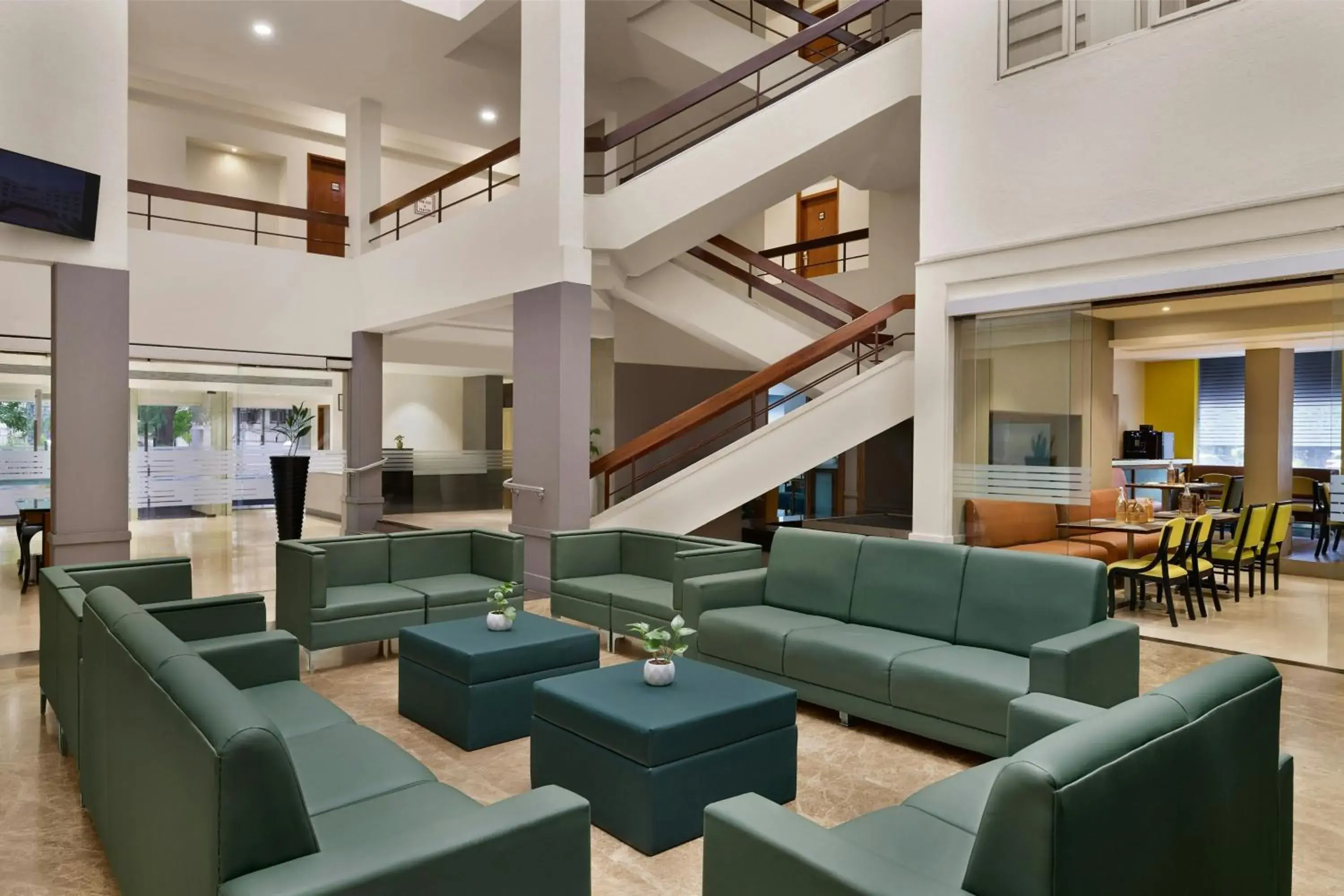 Lobby or reception in The Fern Residency Woodland, Pune, Series by Marriott Lobby or reception in The Fern Residency Woodland, Pune, Series by Marriott