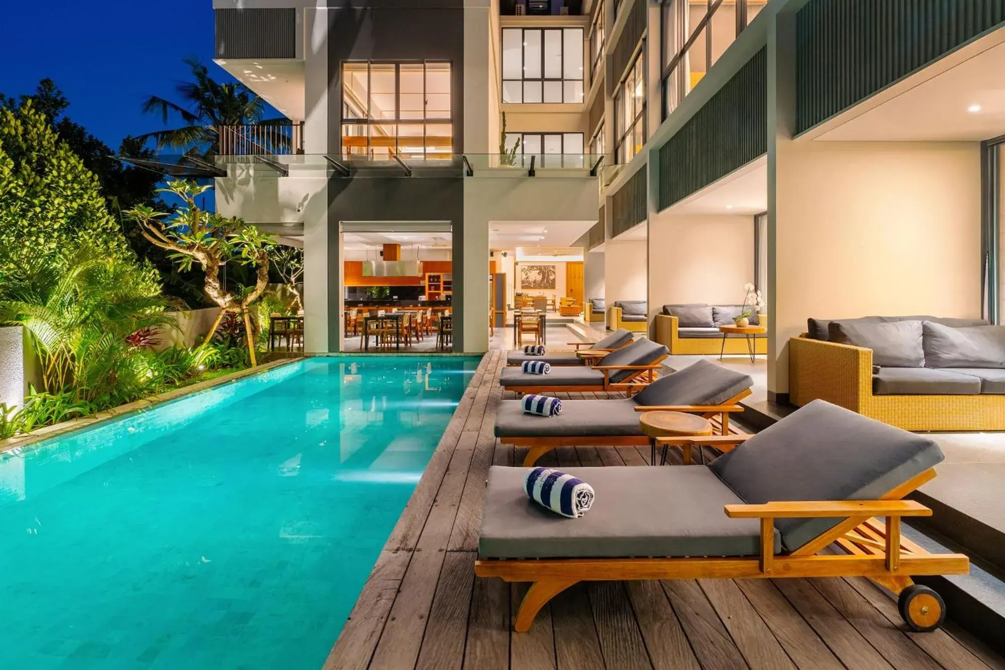 Swimming pool in The Line Canggu Swimming pool in The Line Canggu