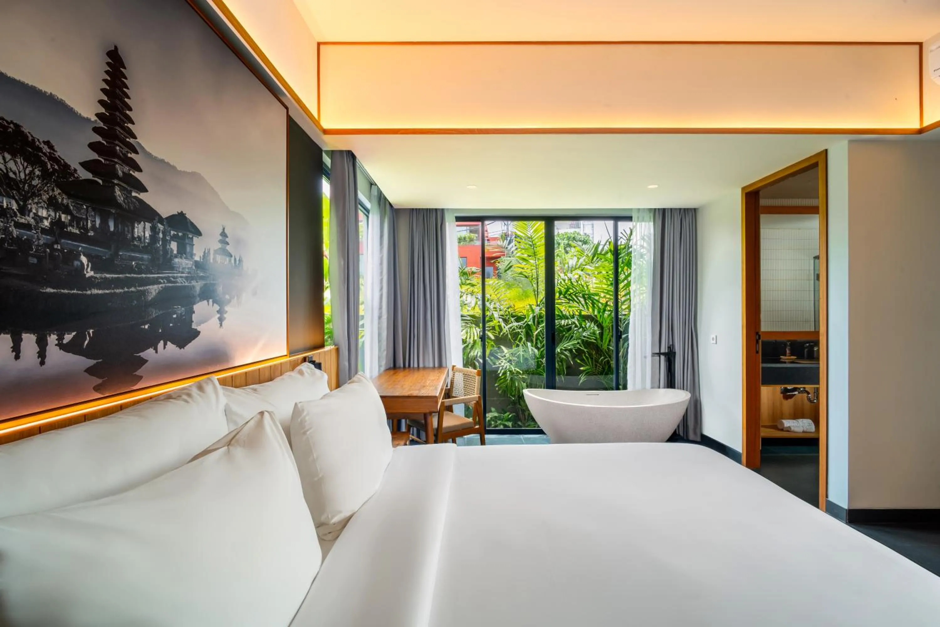 Photo of the whole room, Bed in The Line Canggu