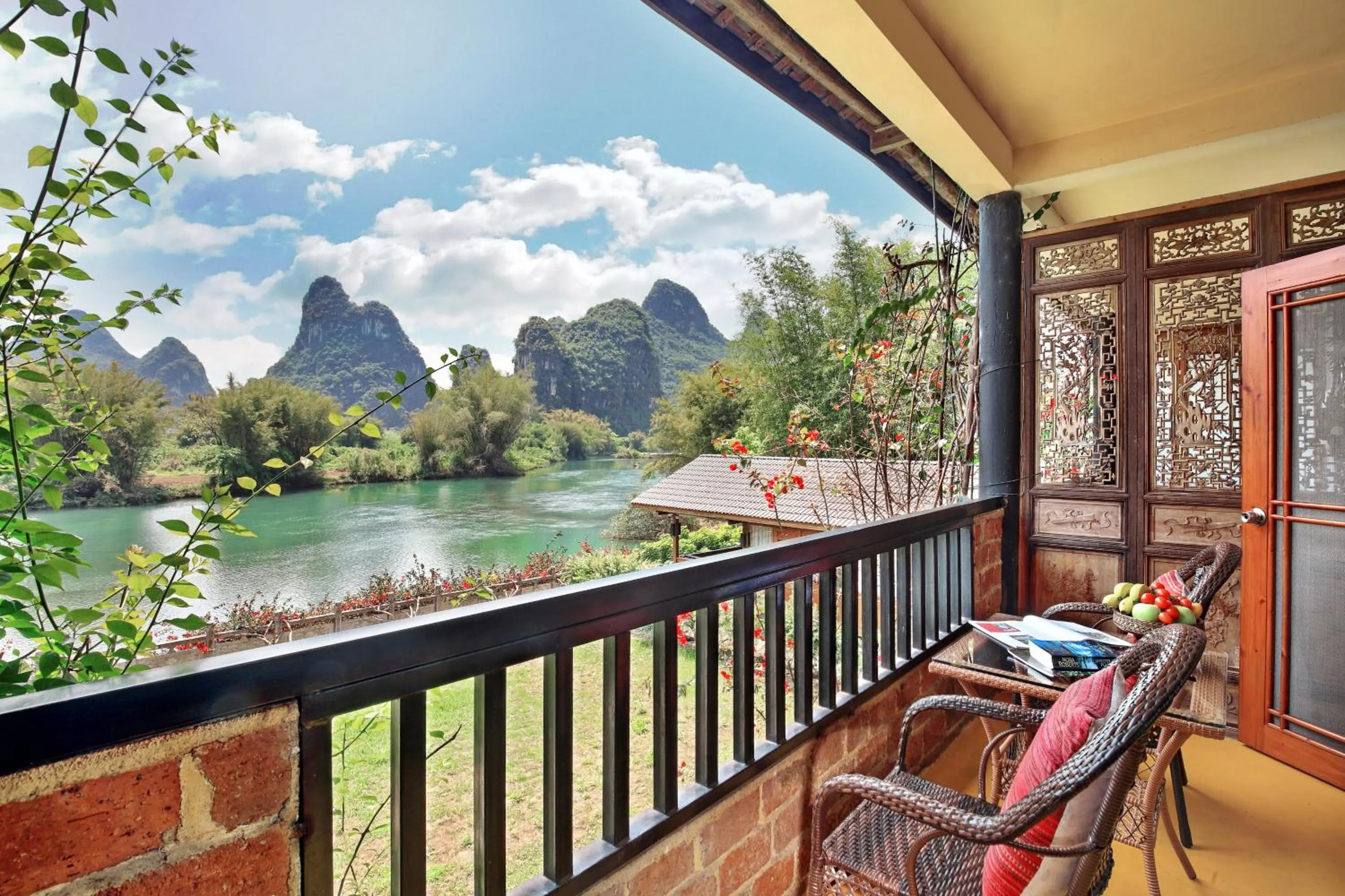 Balcony/Terrace in Yangshuo Mountain Retreat