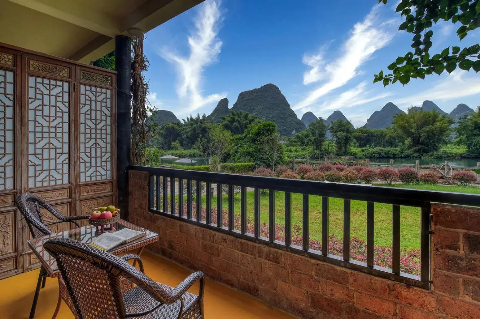 Superior Twin Room with Garden View in Yangshuo Mountain Retreat Superior Twin Room with Garden View in Yangshuo Mountain Retreat
