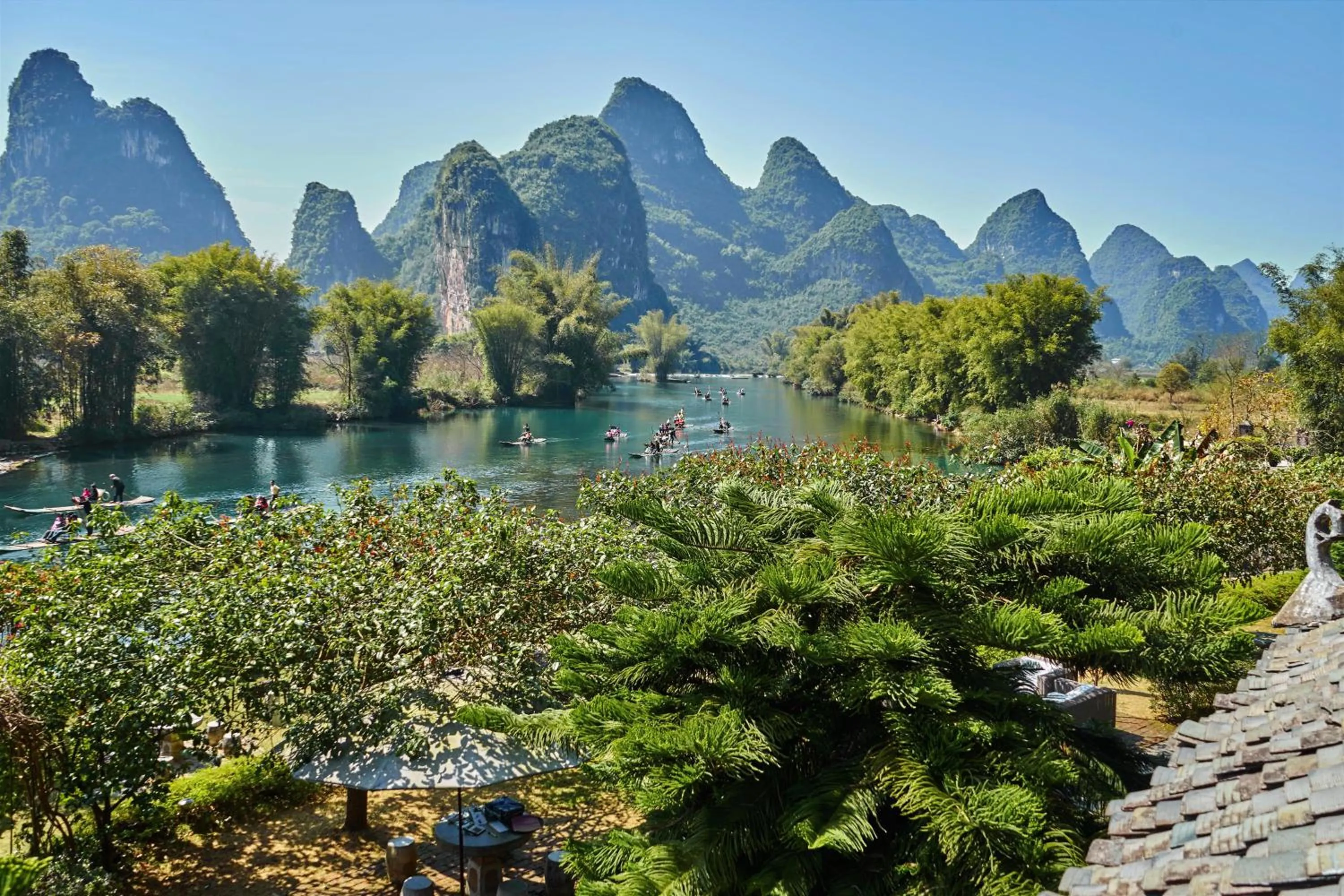 River view in Yangshuo Mountain Retreat