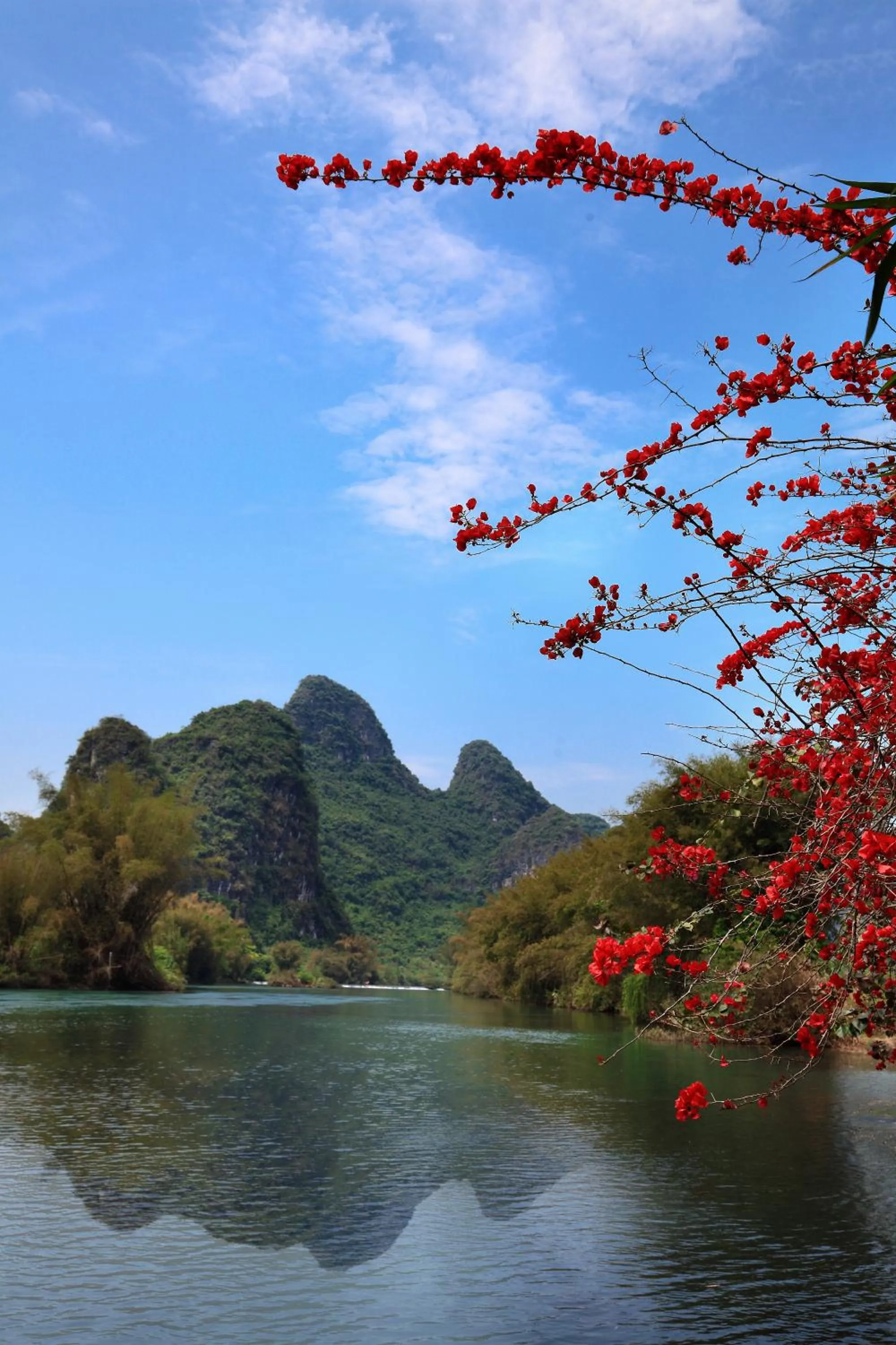 Natural landscape in Yangshuo Mountain Retreat