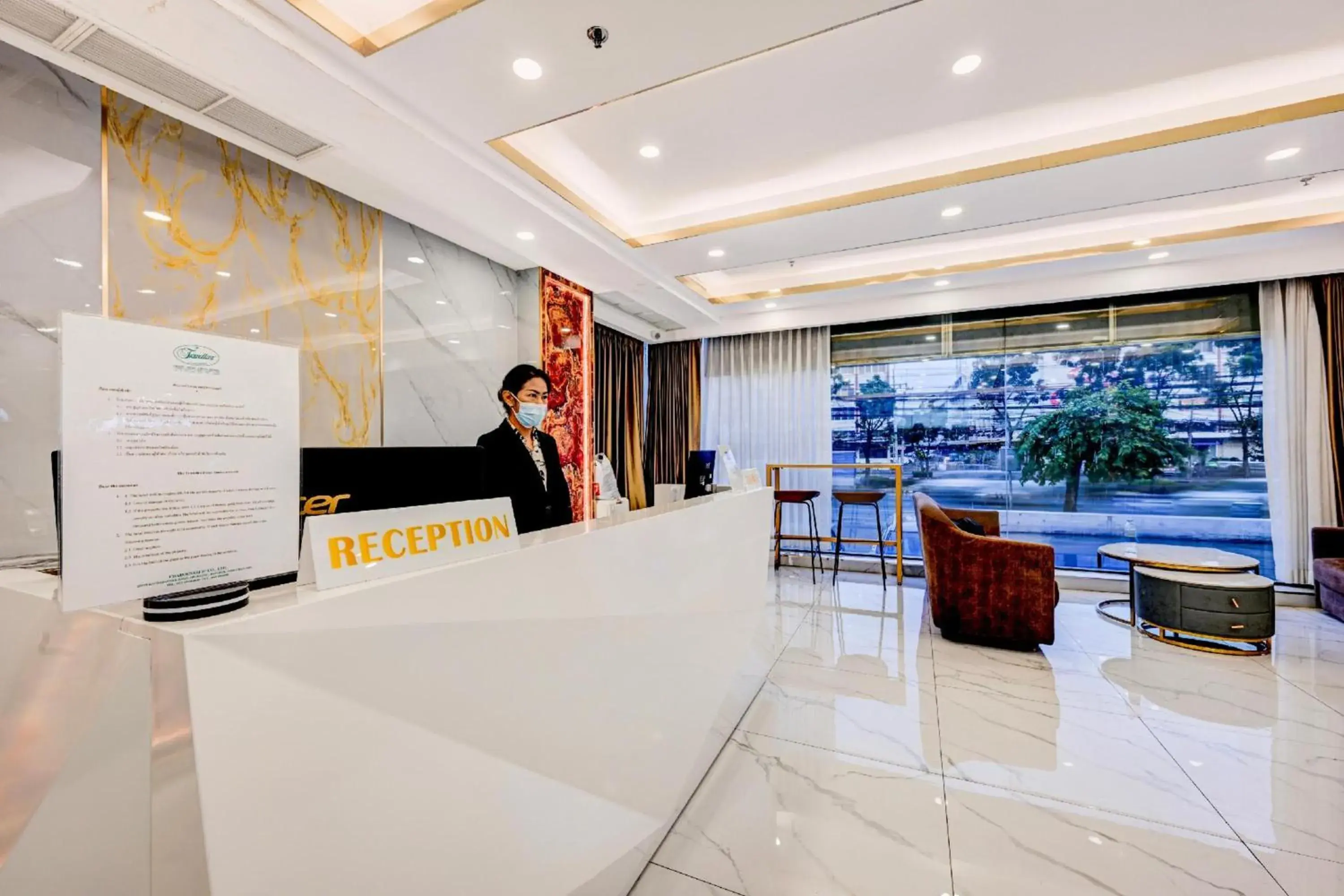 Lobby or reception in Palette The Travellers Hotel Bangkok Lobby or reception in Palette The Travellers Hotel Bangkok