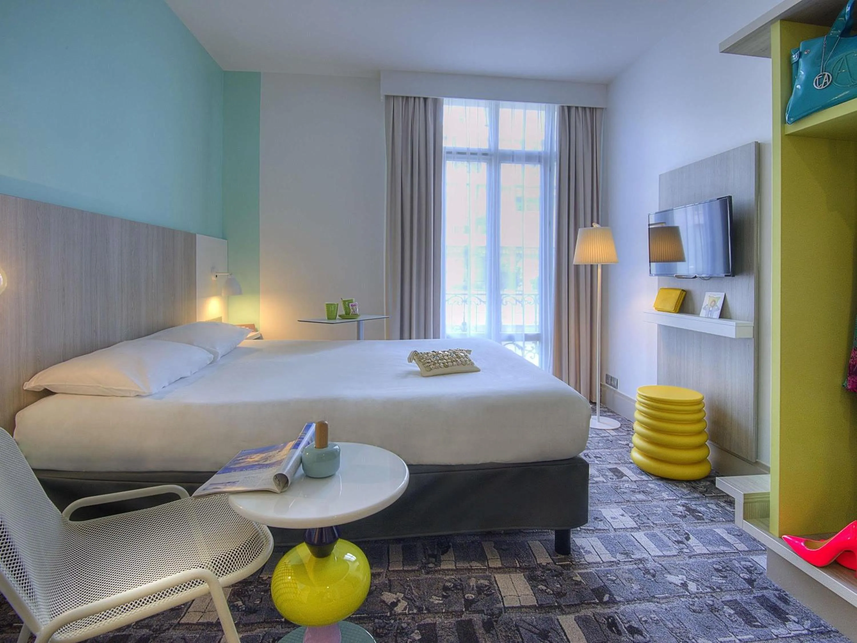 Bedroom, Bed in Ibis Styles Nice Centre Gare