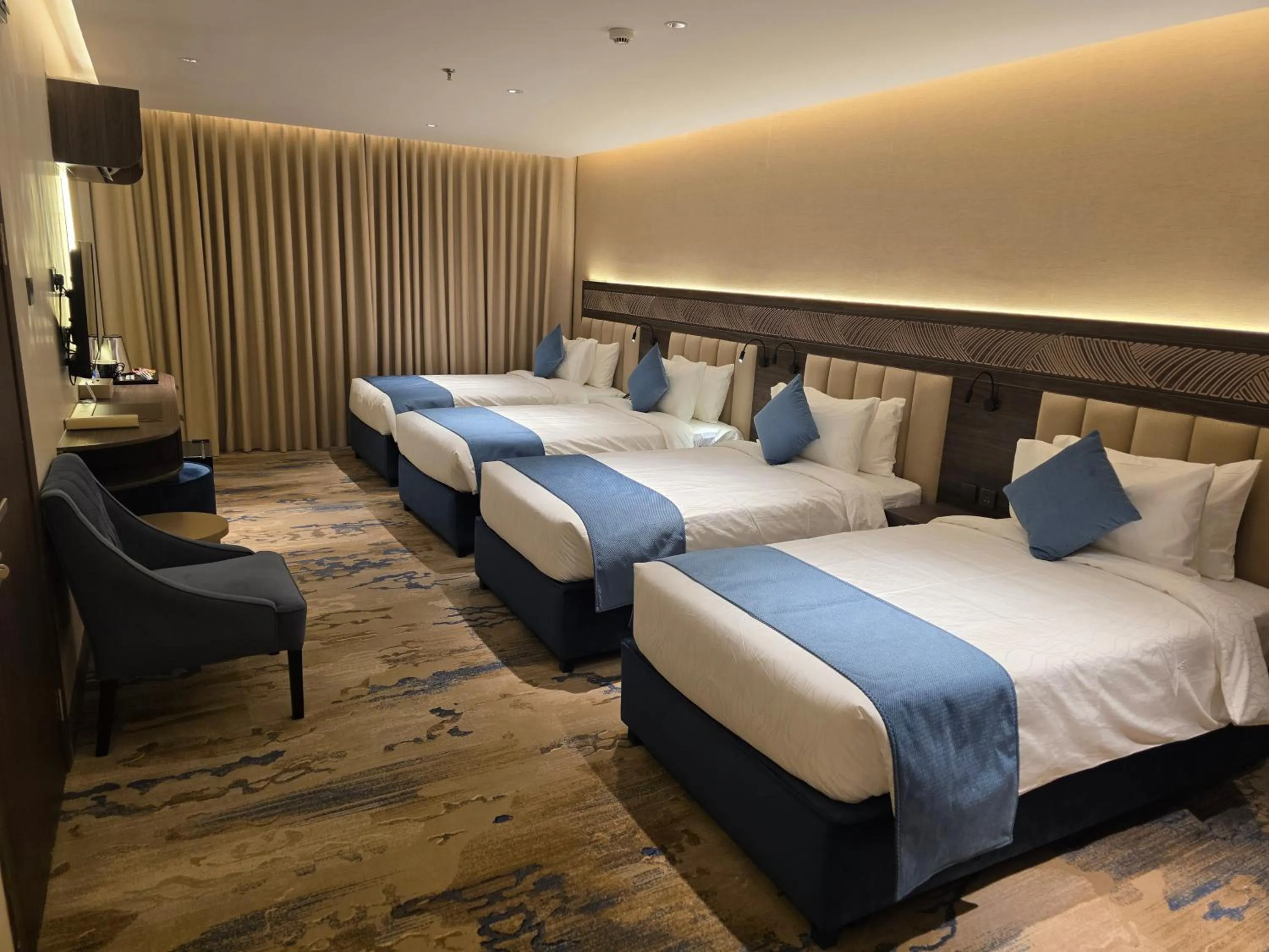 Photo of the whole room, Bed in Sedra Global Hotel, Madinah