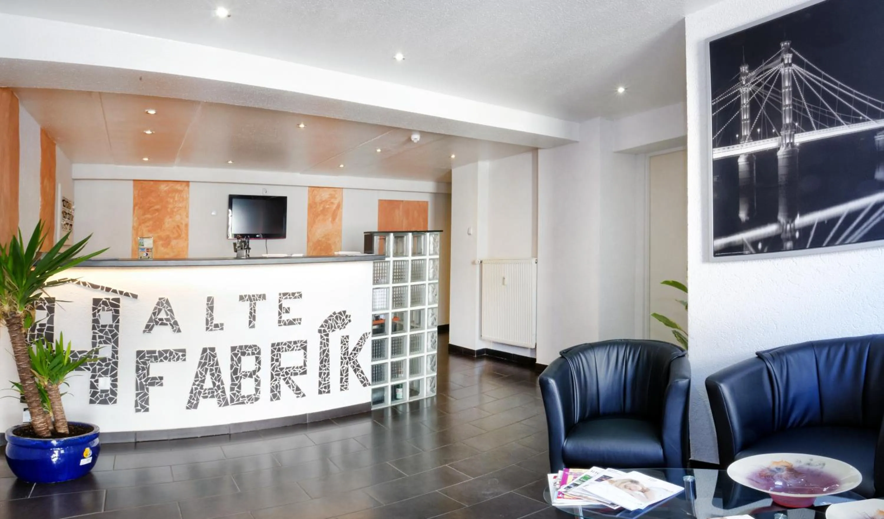 Lobby or reception in Hotel Alte Fabrik