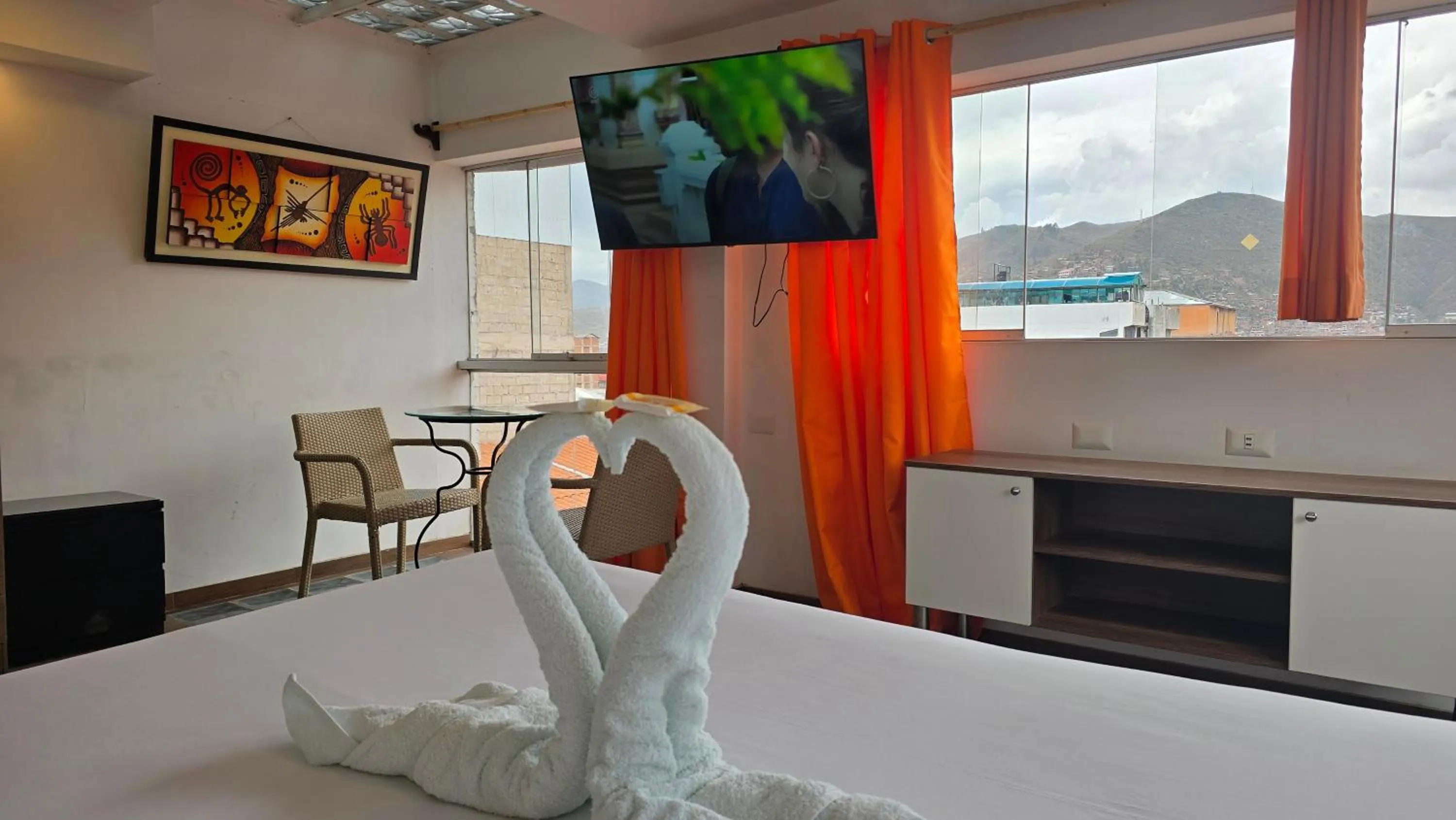 TV and multimedia, Bed in Hotel Cusco Museo