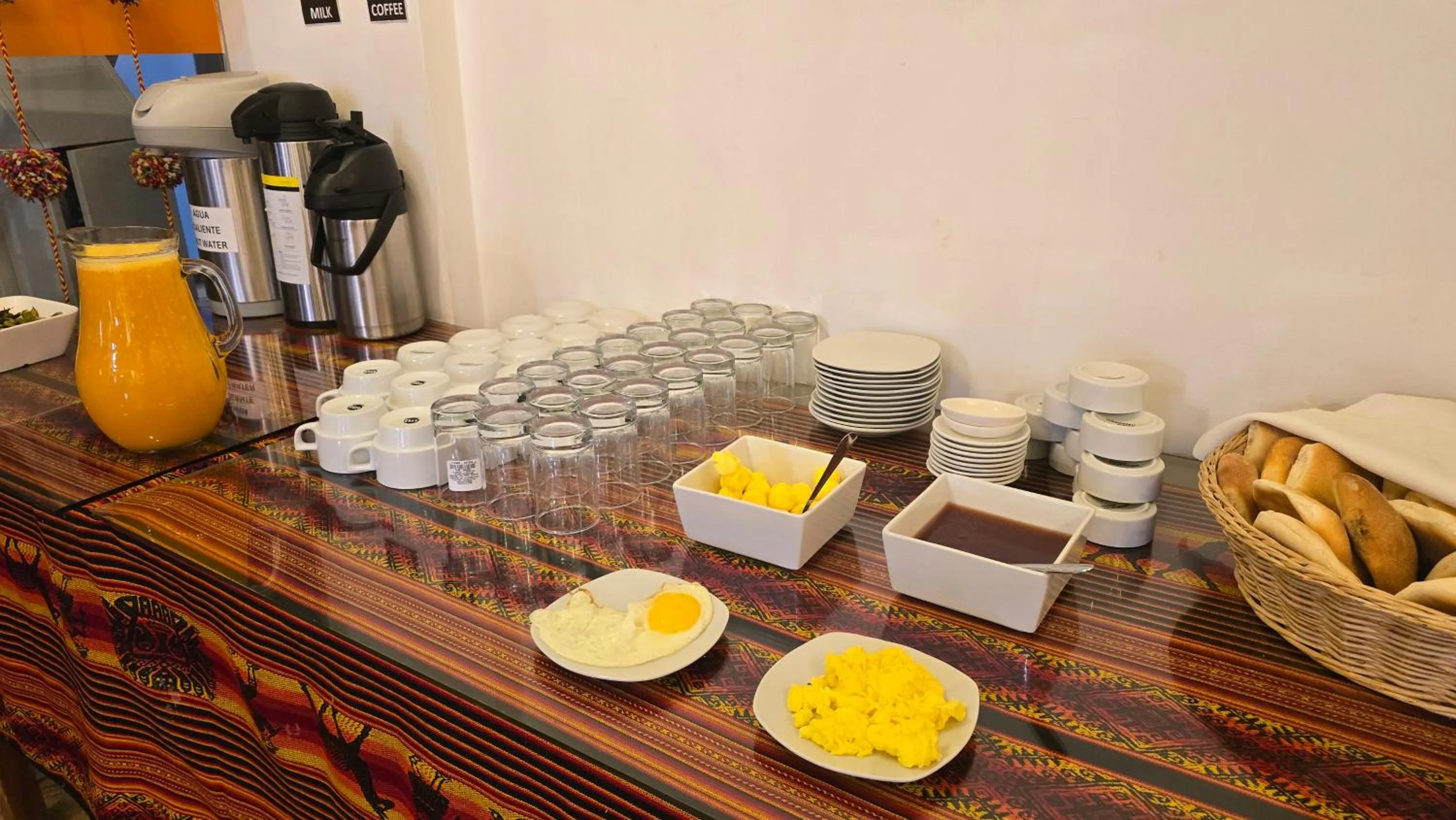 Buffet breakfast in Hotel Cusco Museo