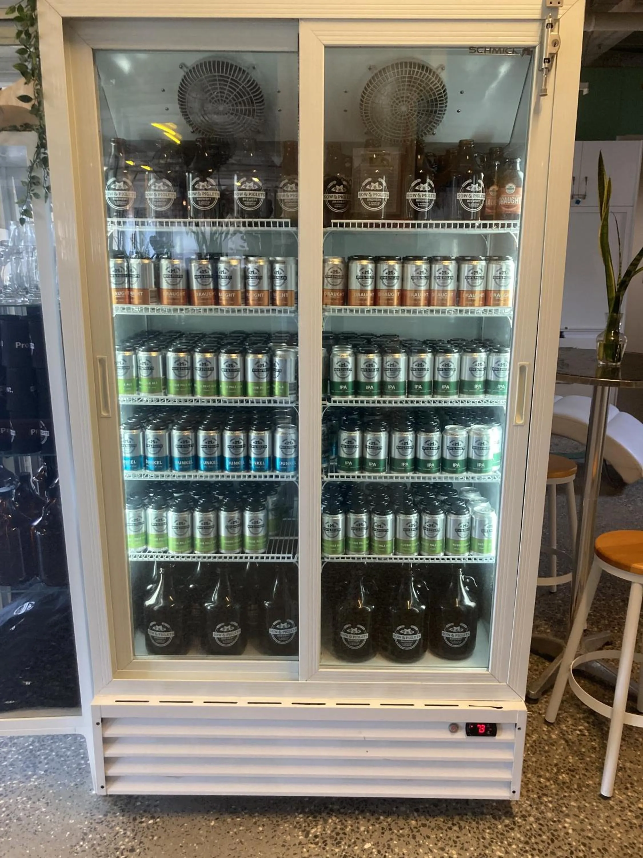 Drinks in Sow and Piglets Guesthouse