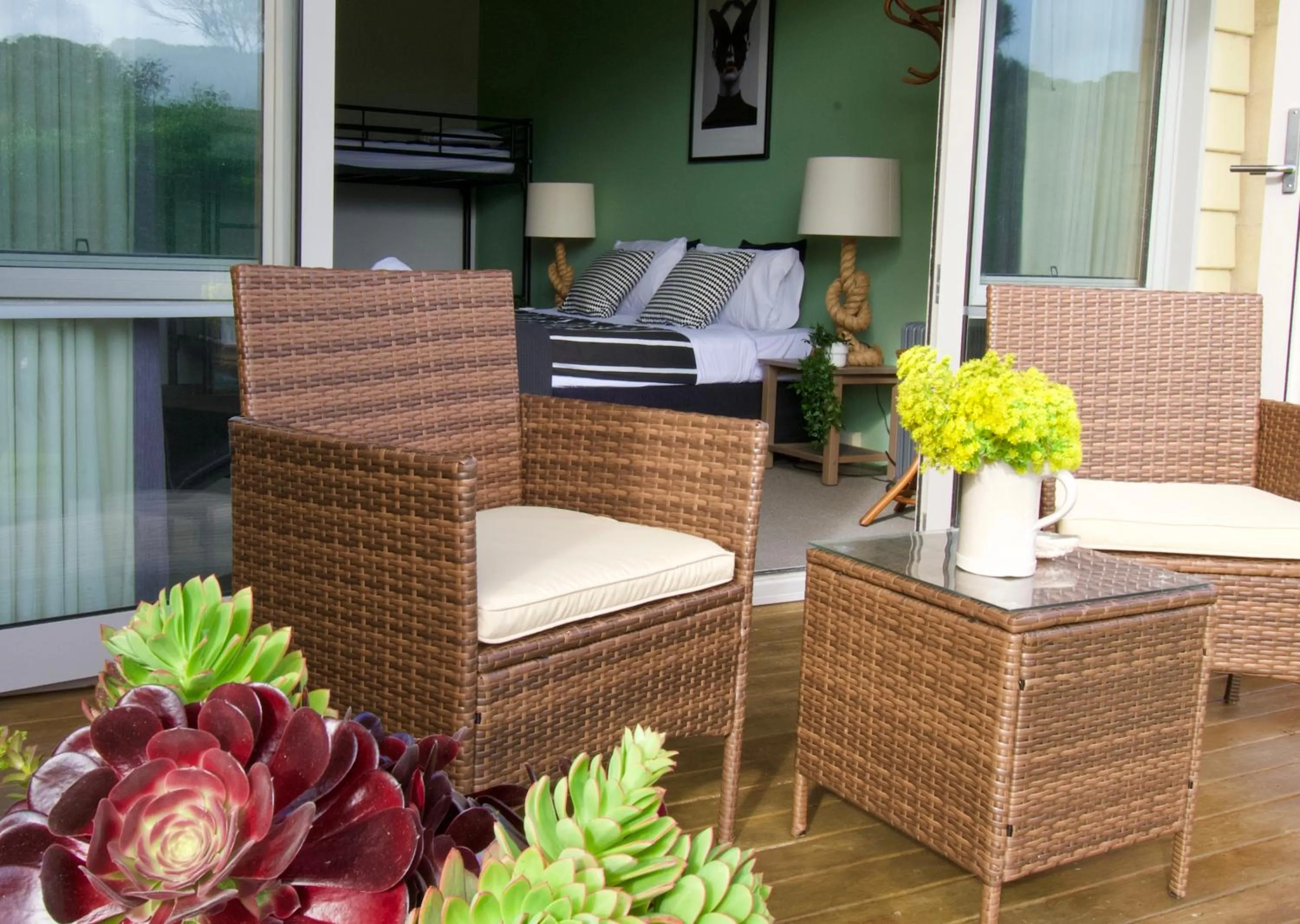 Patio in Sow and Piglets Guesthouse