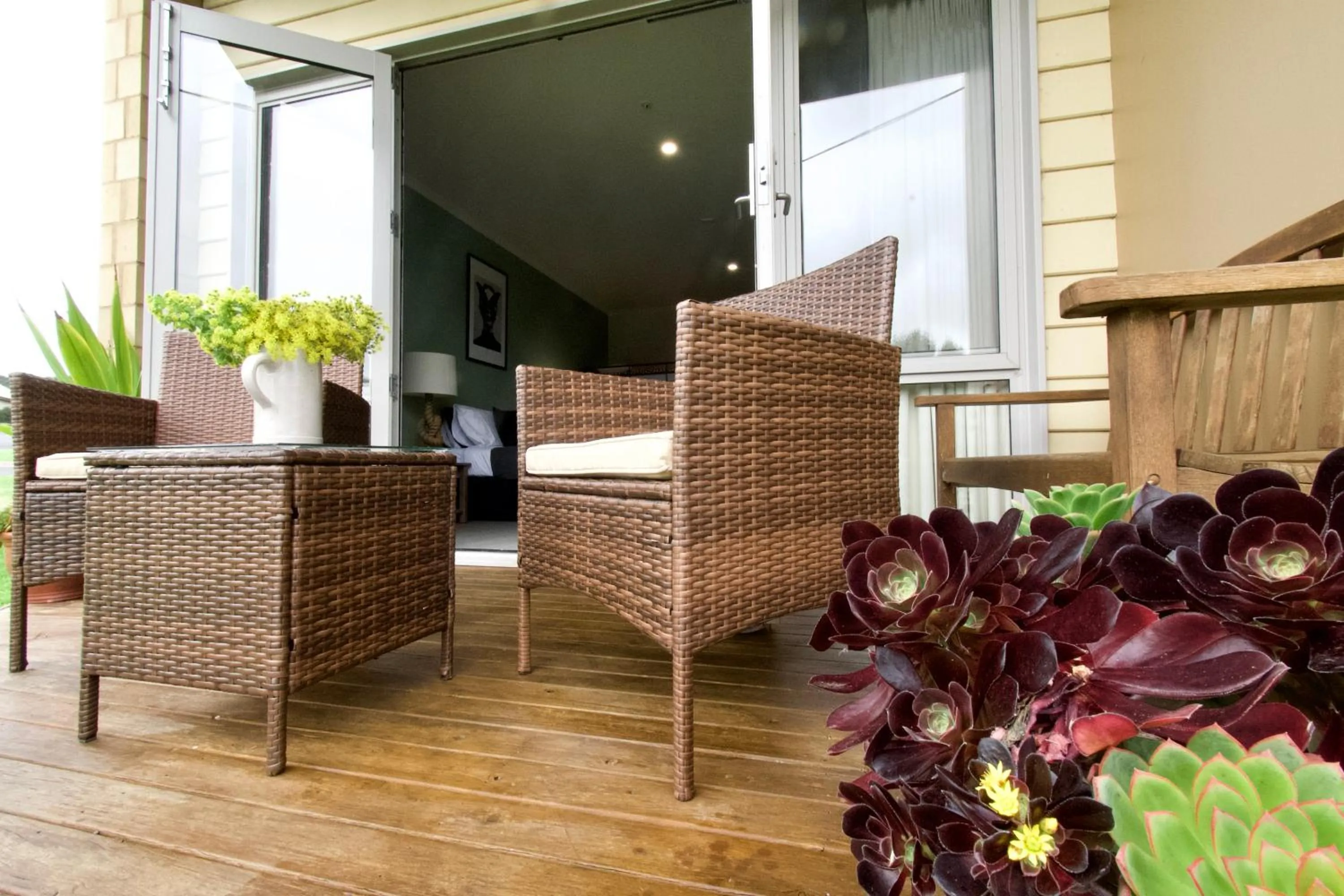 Patio in Sow and Piglets Guesthouse