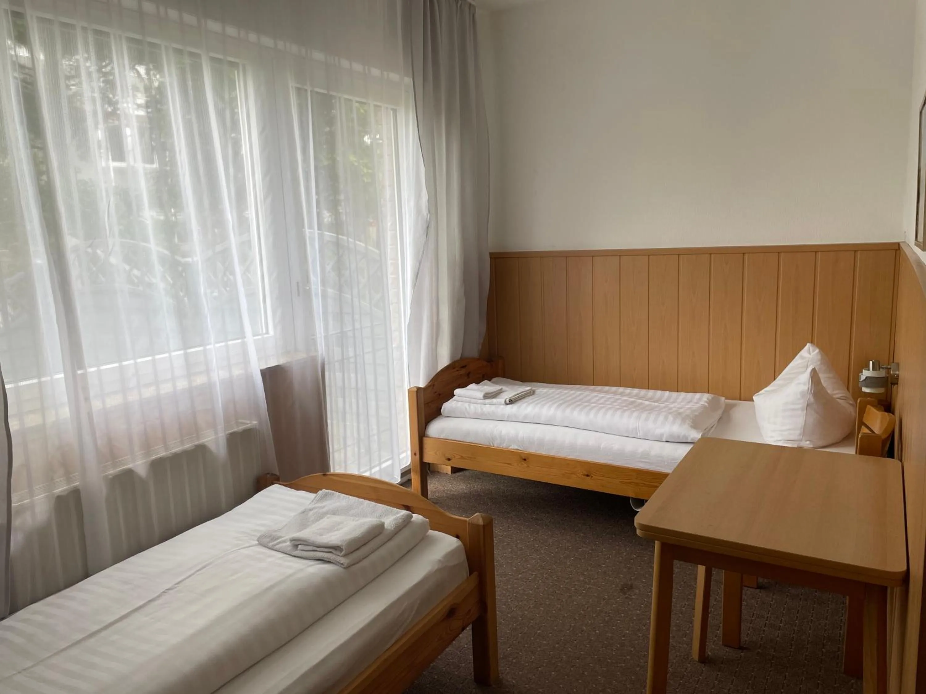 Bed in Hotel Restaurant Mirena