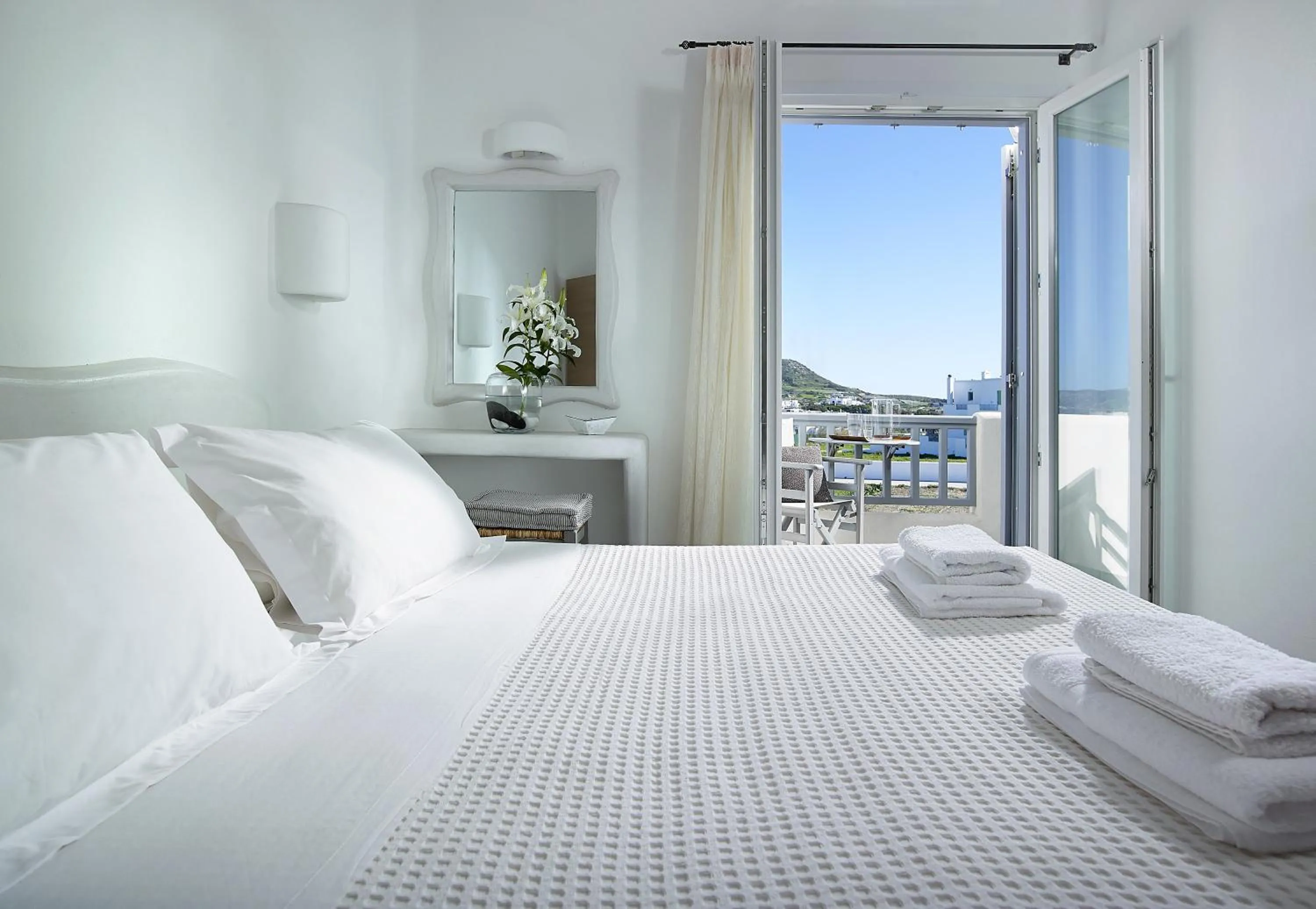 Bed in Garifalakis Comfort Rooms