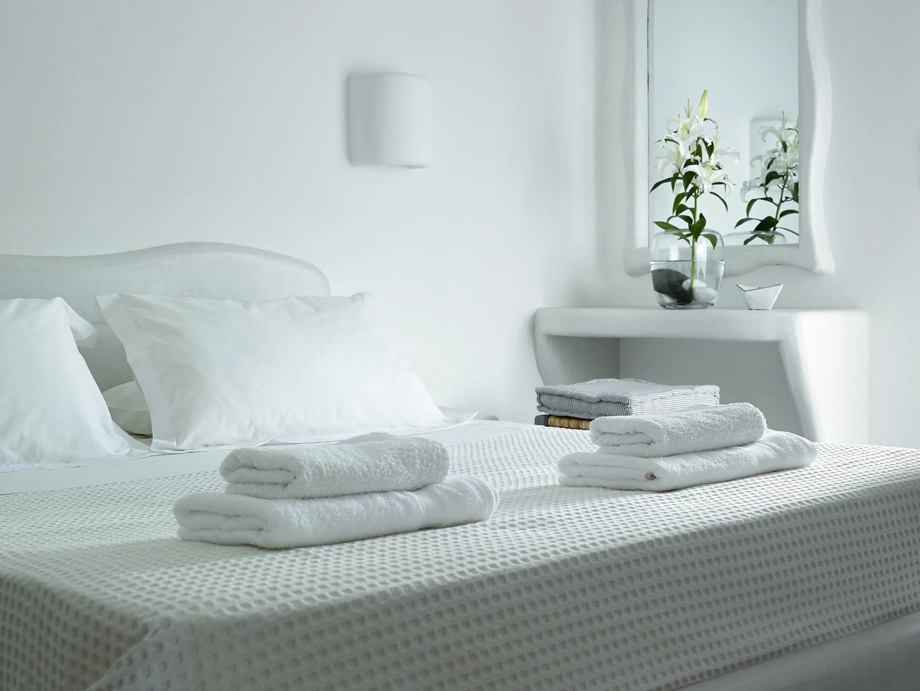 Bed in Garifalakis Comfort Rooms