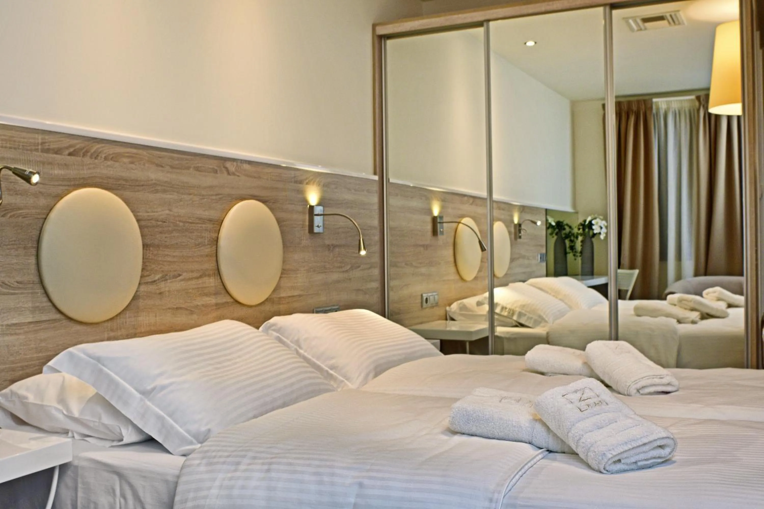 Decorative detail, Bed in Z Inn Ioannina