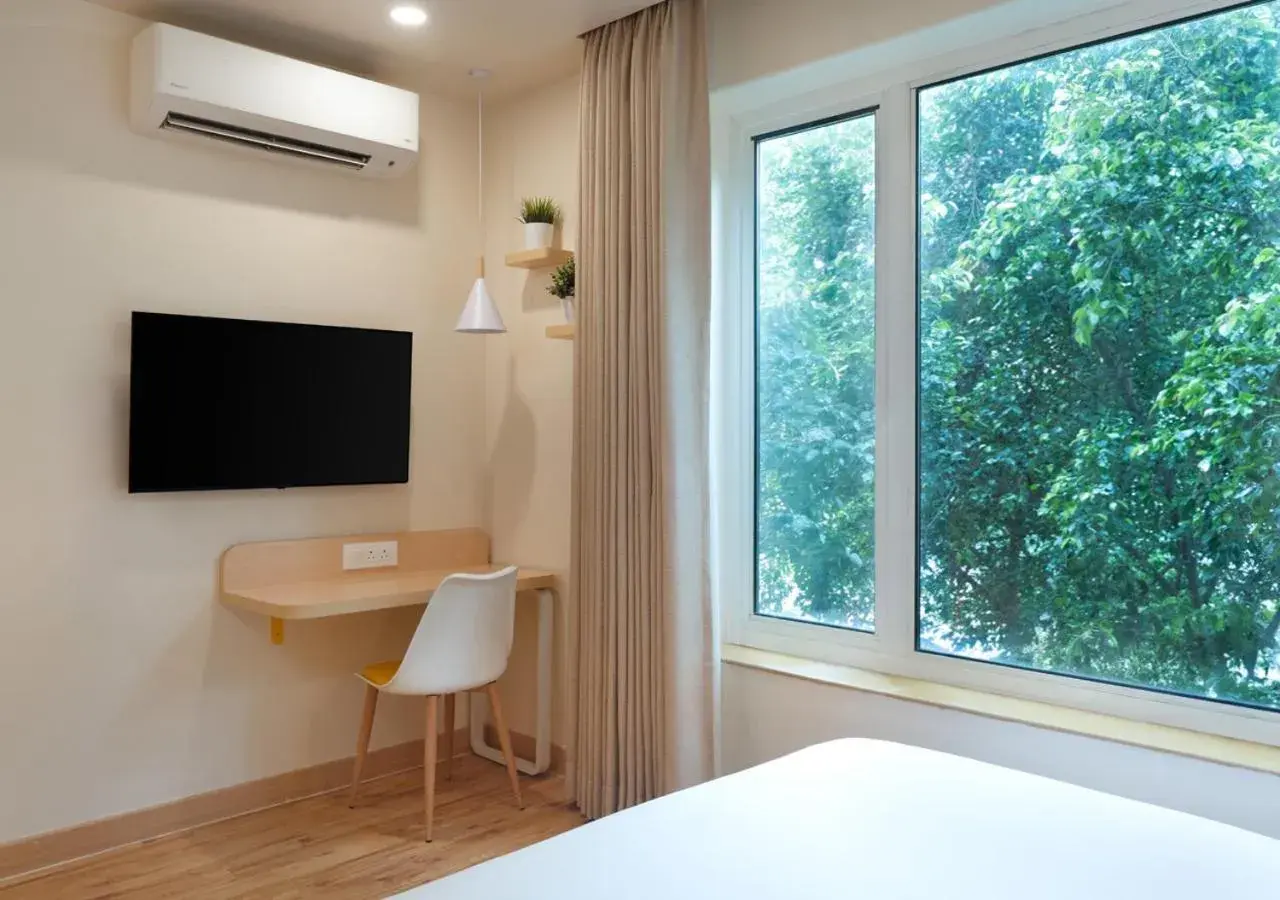 View (from property/room), Bed in Bloom Hotel - DLF Road Gachibowli View (from property/room), Bed in Bloom Hotel - DLF Road Gachibowli